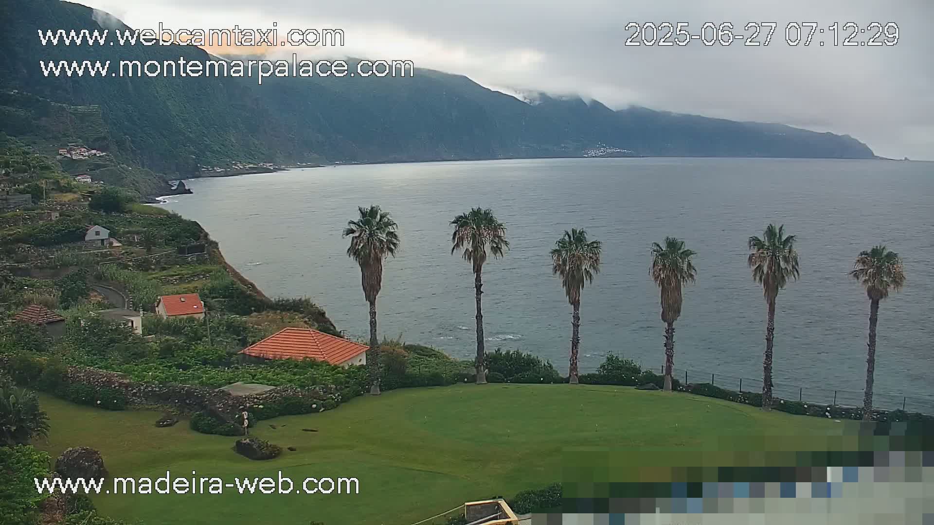 Ponta Delgada Coast  Live Cam from Monte Mar Palace Hotel - Sao Vicente, Madeira, Portugal