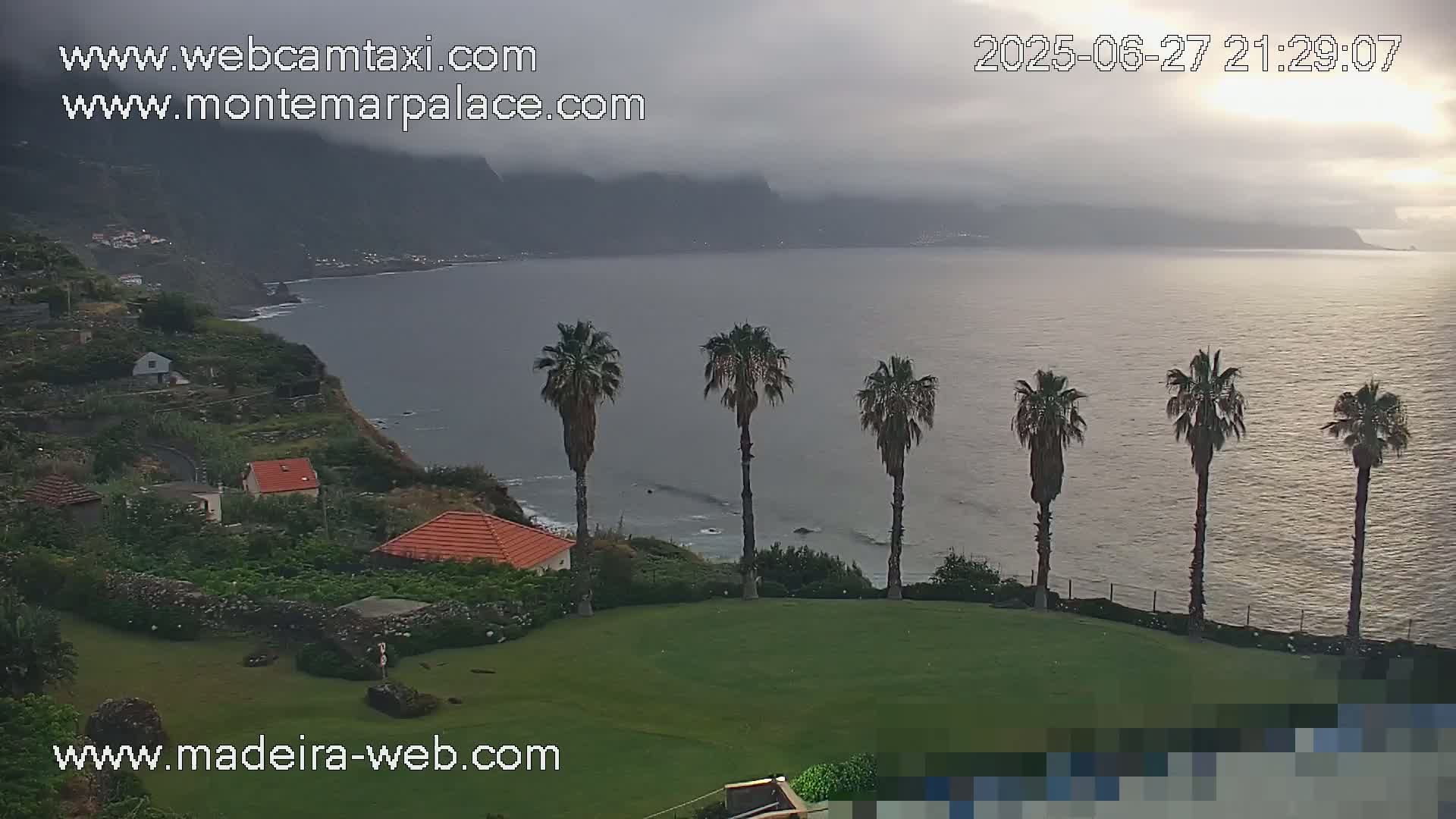 Ponta Delgada Coast  Live Cam from Monte Mar Palace Hotel - Sao Vicente, Madeira, Portugal