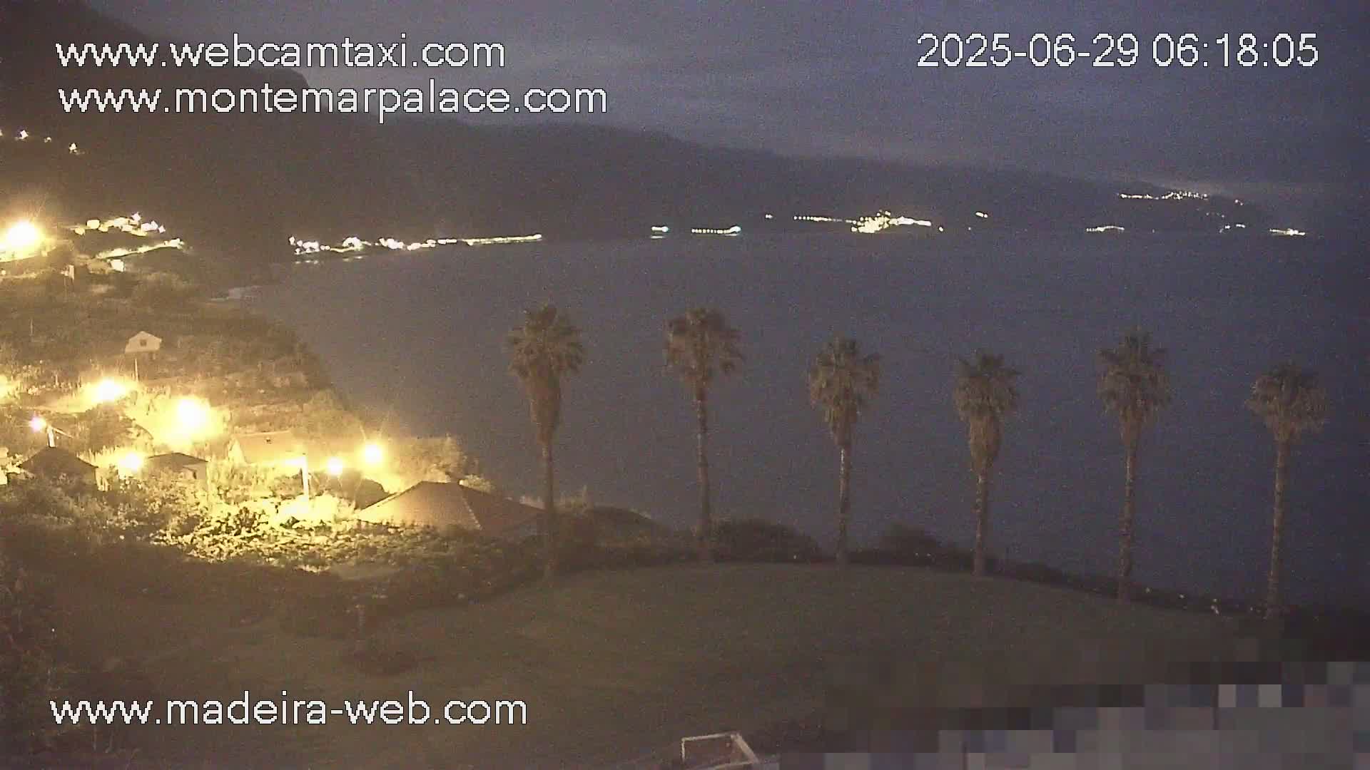 Ponta Delgada Coast  Live Cam from Monte Mar Palace Hotel - Sao Vicente, Madeira, Portugal
