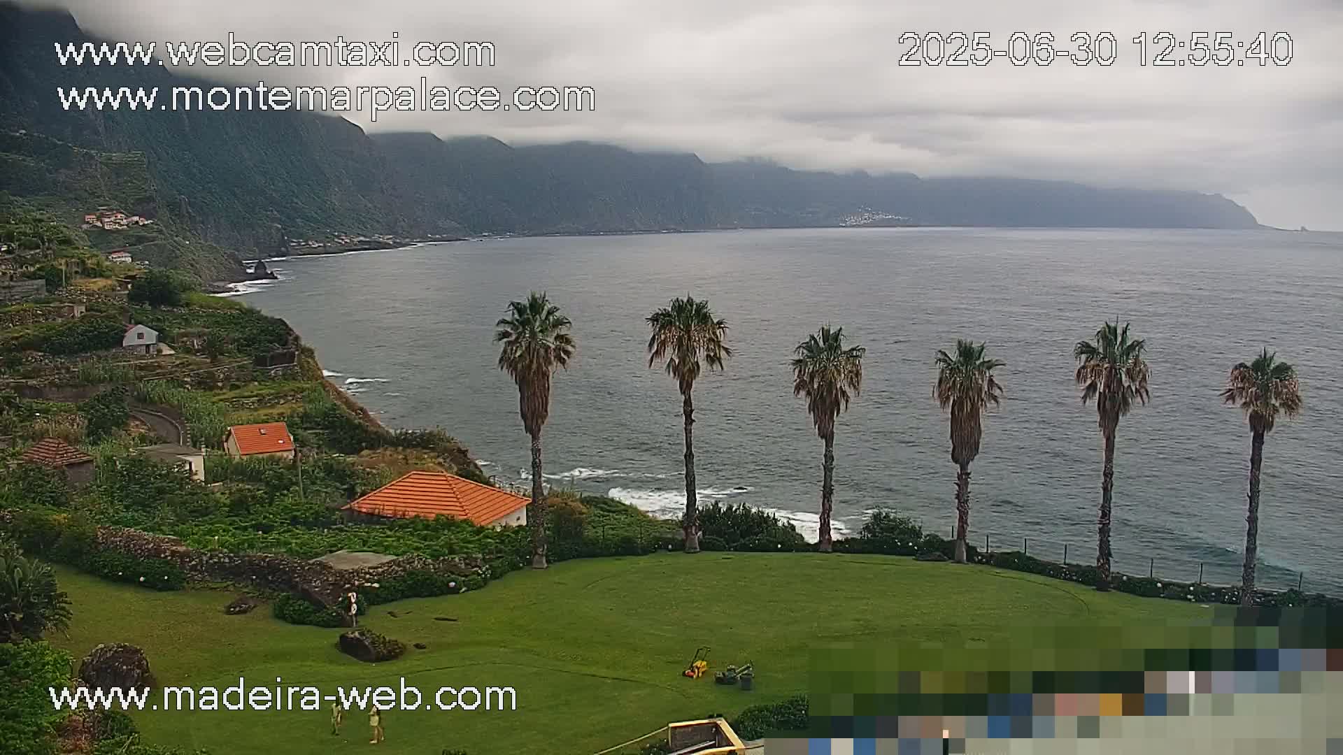 Ponta Delgada Coast  Live Cam from Monte Mar Palace Hotel - Sao Vicente, Madeira, Portugal