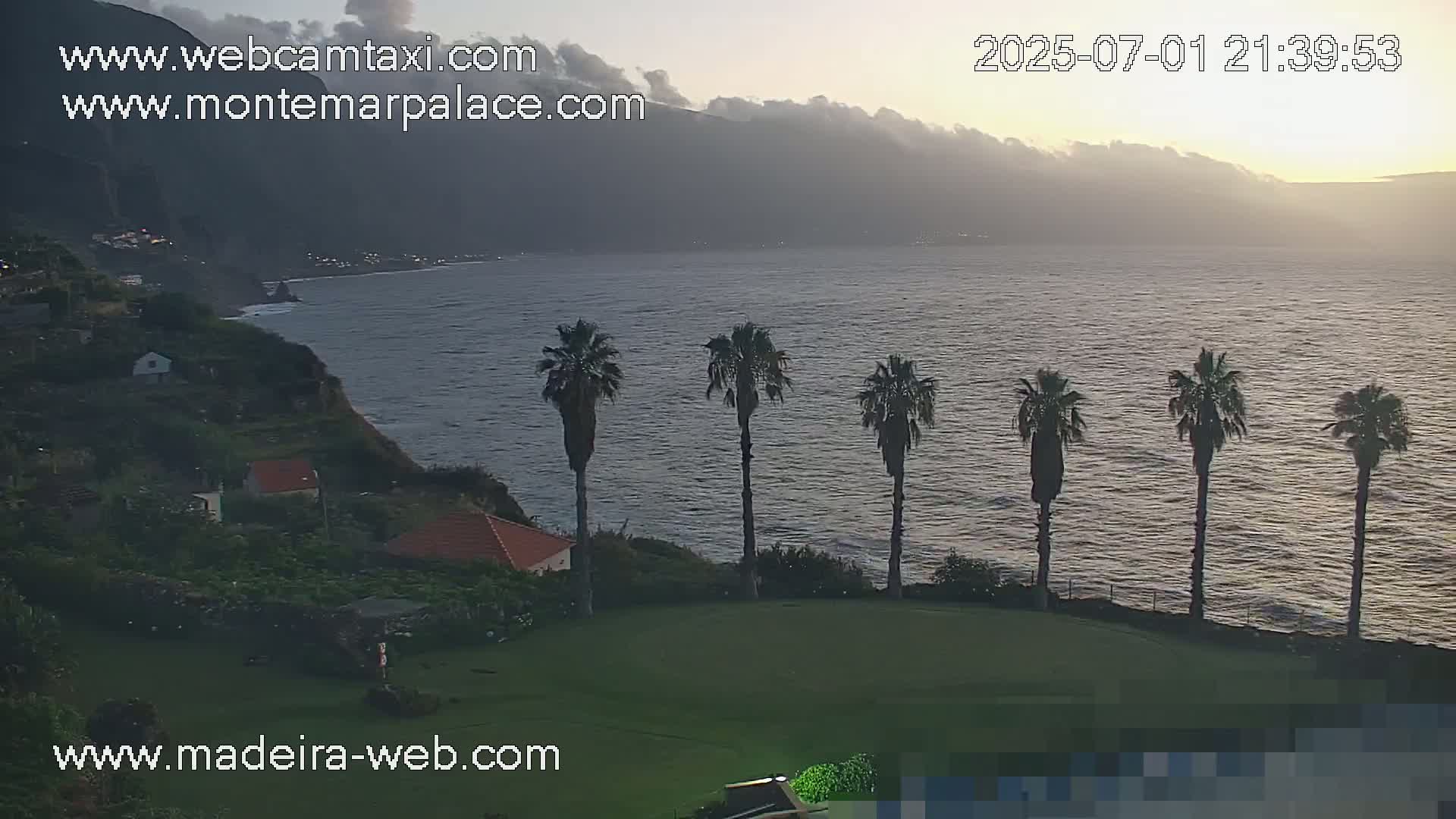 Ponta Delgada Coast  Live Cam from Monte Mar Palace Hotel - Sao Vicente, Madeira, Portugal
