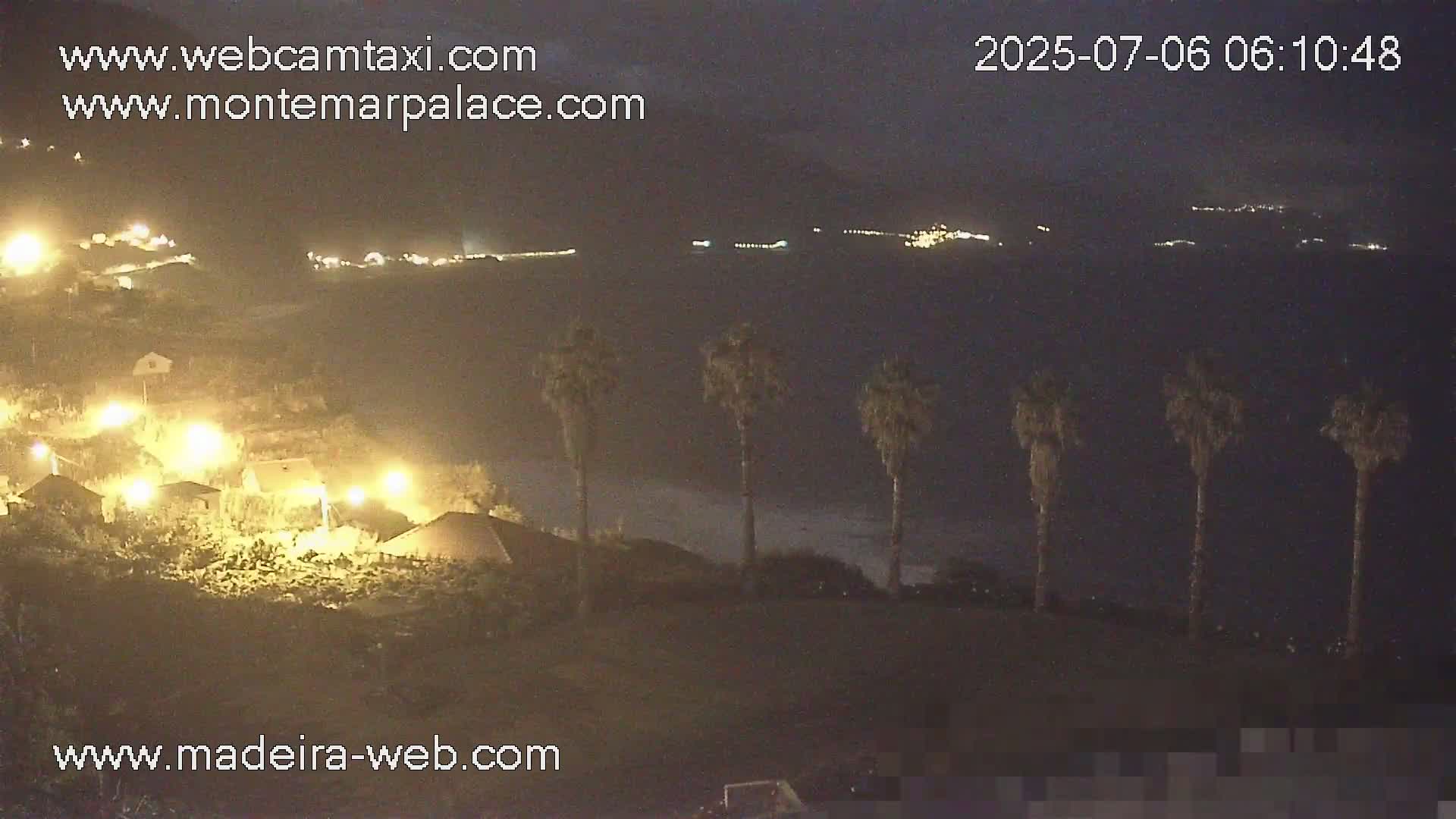 Ponta Delgada Coast  Live Cam from Monte Mar Palace Hotel - Sao Vicente, Madeira, Portugal