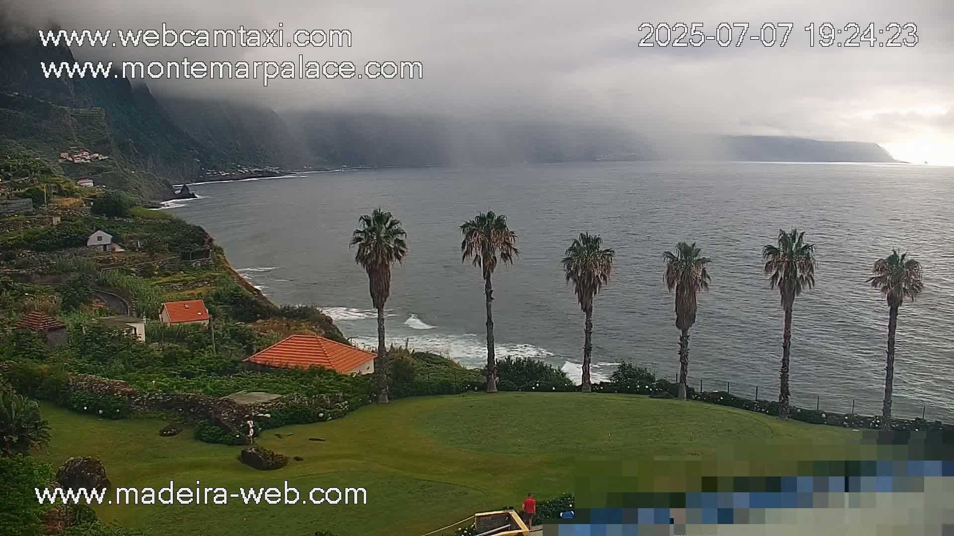 Ponta Delgada Coast  Live Cam from Monte Mar Palace Hotel - Sao Vicente, Madeira, Portugal
