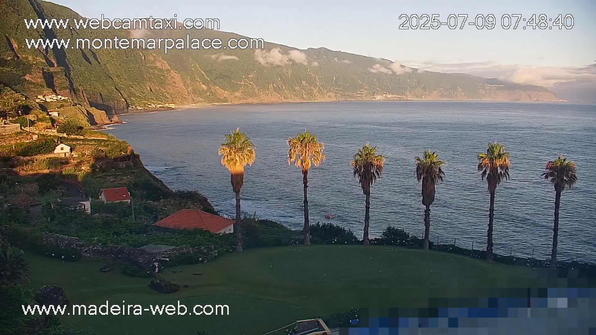 Ponta Delgada Coast  Live Cam from Monte Mar Palace Hotel - Sao Vicente, Madeira, Portugal