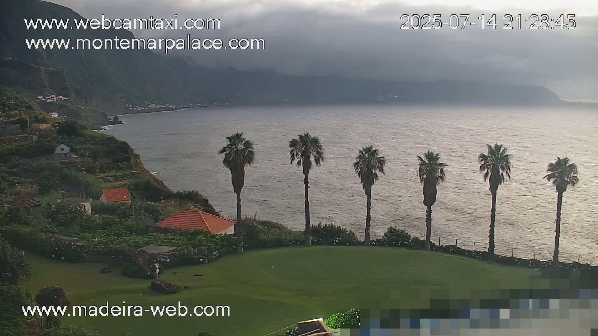 Ponta Delgada Coast  Live Cam from Monte Mar Palace Hotel - Sao Vicente, Madeira, Portugal