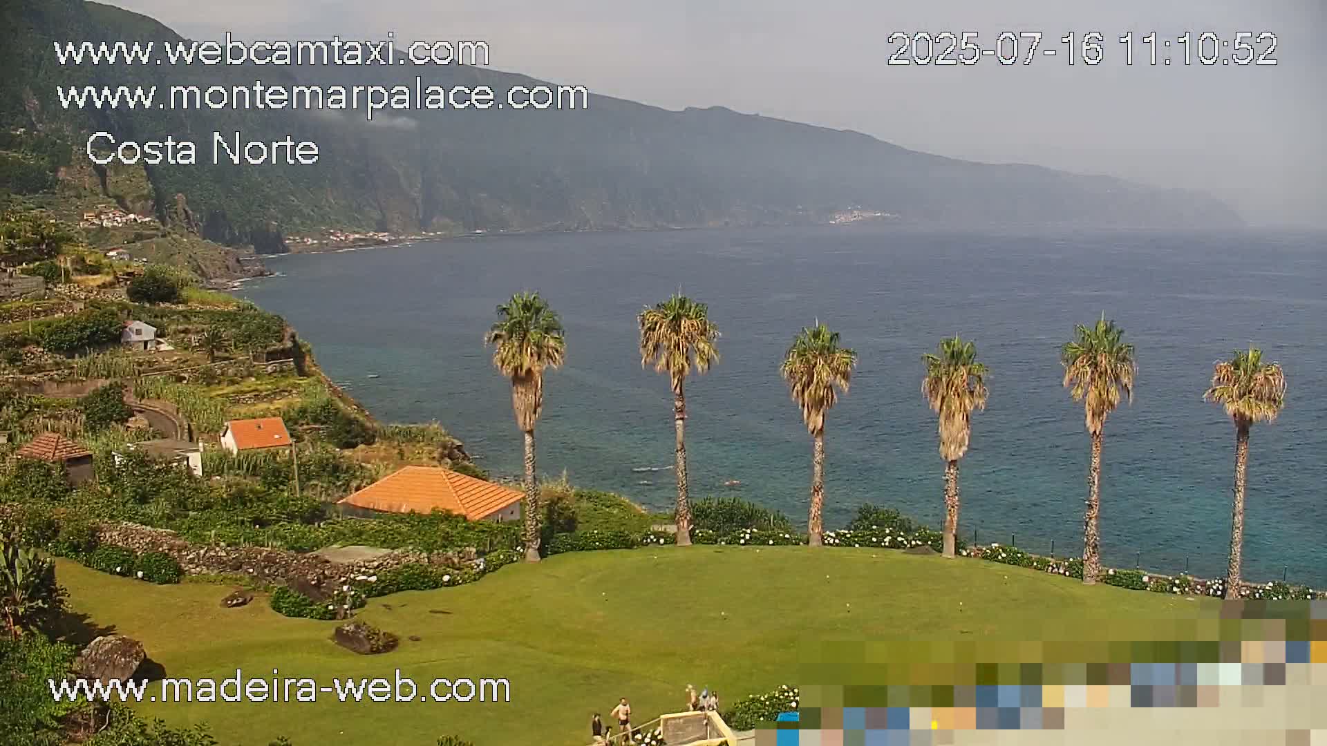 Ponta Delgada Coast  Live Cam from Monte Mar Palace Hotel - Sao Vicente, Madeira, Portugal