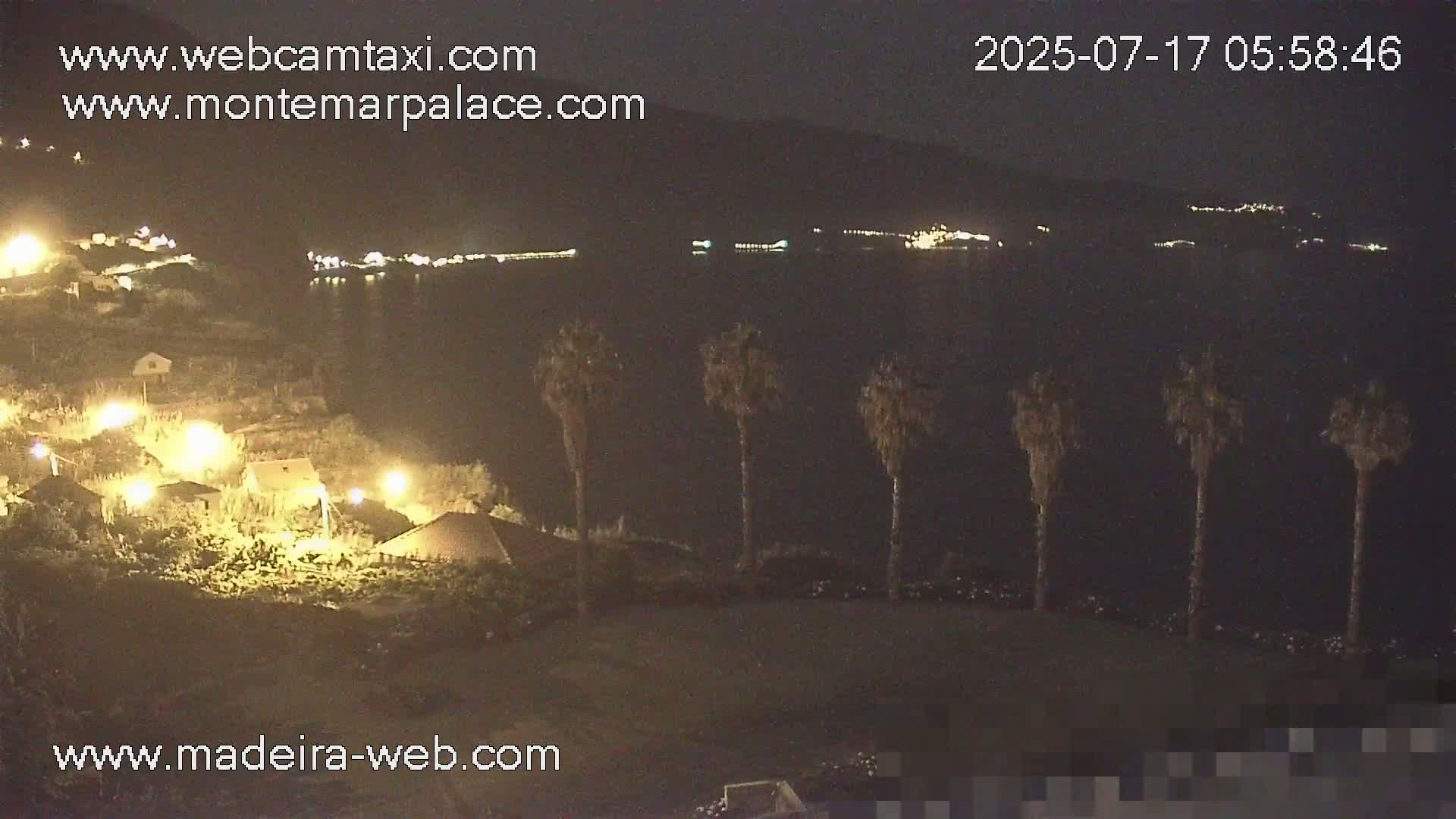 Ponta Delgada Coast  Live Cam from Monte Mar Palace Hotel - Sao Vicente, Madeira, Portugal