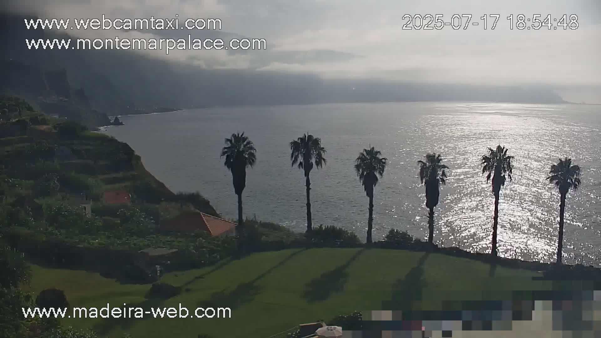 Ponta Delgada Coast  Live Cam from Monte Mar Palace Hotel - Sao Vicente, Madeira, Portugal