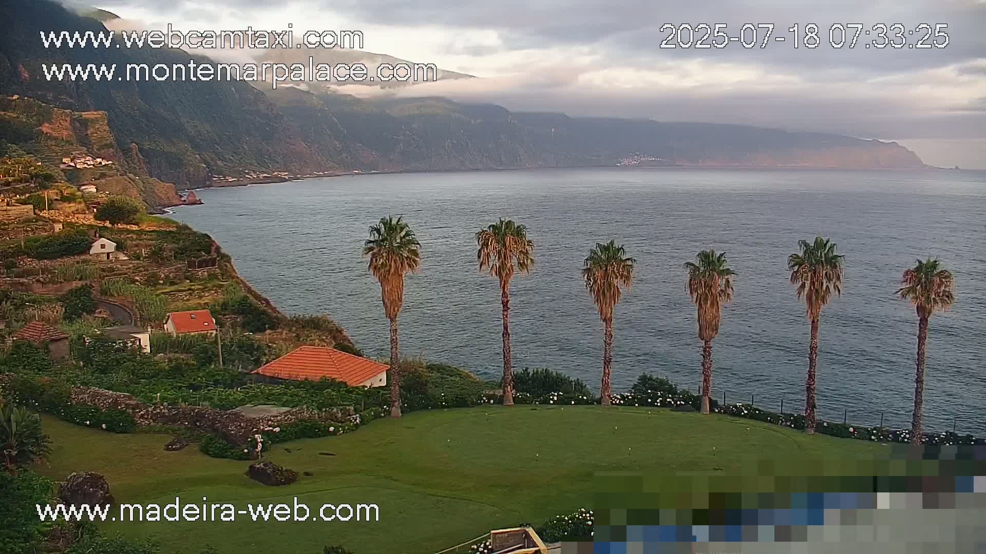 Ponta Delgada Coast  Live Cam from Monte Mar Palace Hotel - Sao Vicente, Madeira, Portugal
