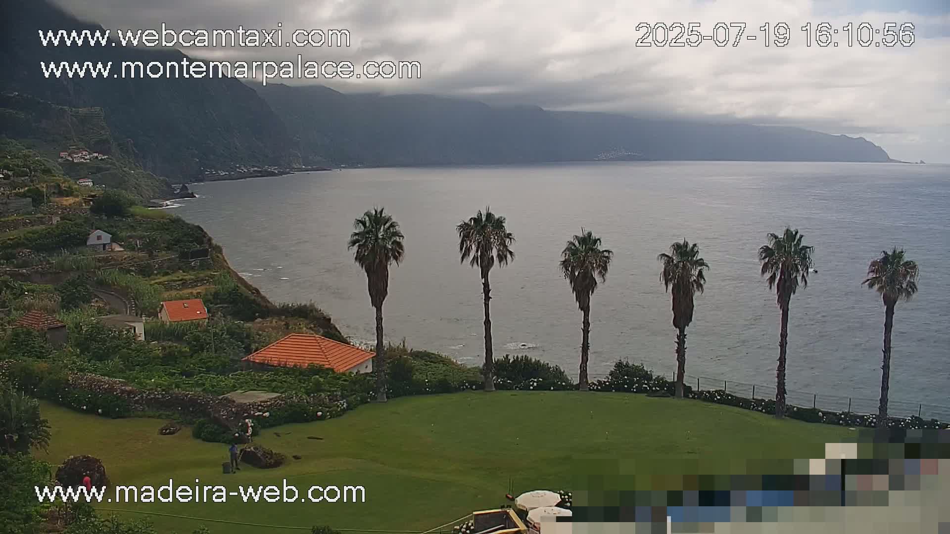 Ponta Delgada Coast  Live Cam from Monte Mar Palace Hotel - Sao Vicente, Madeira, Portugal