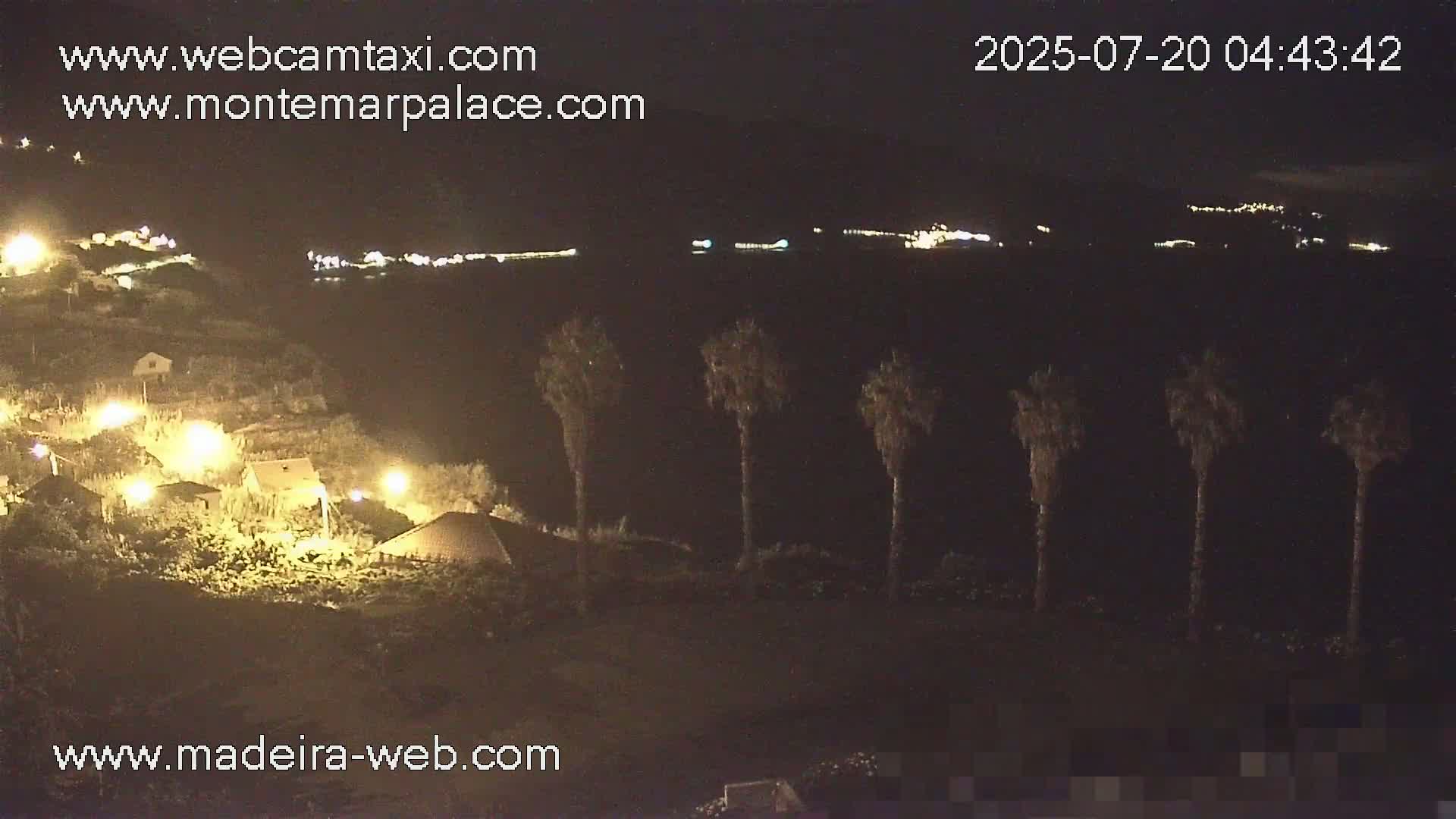 Ponta Delgada Coast  Live Cam from Monte Mar Palace Hotel - Sao Vicente, Madeira, Portugal
