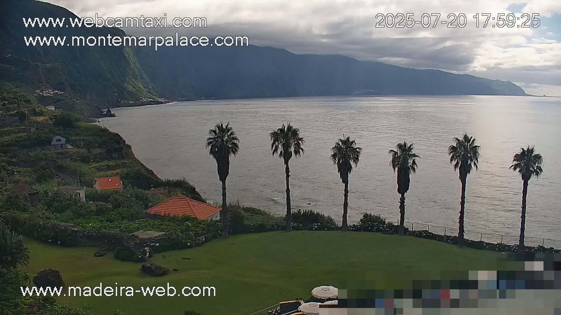 Ponta Delgada Coast  Live Cam from Monte Mar Palace Hotel - Sao Vicente, Madeira, Portugal