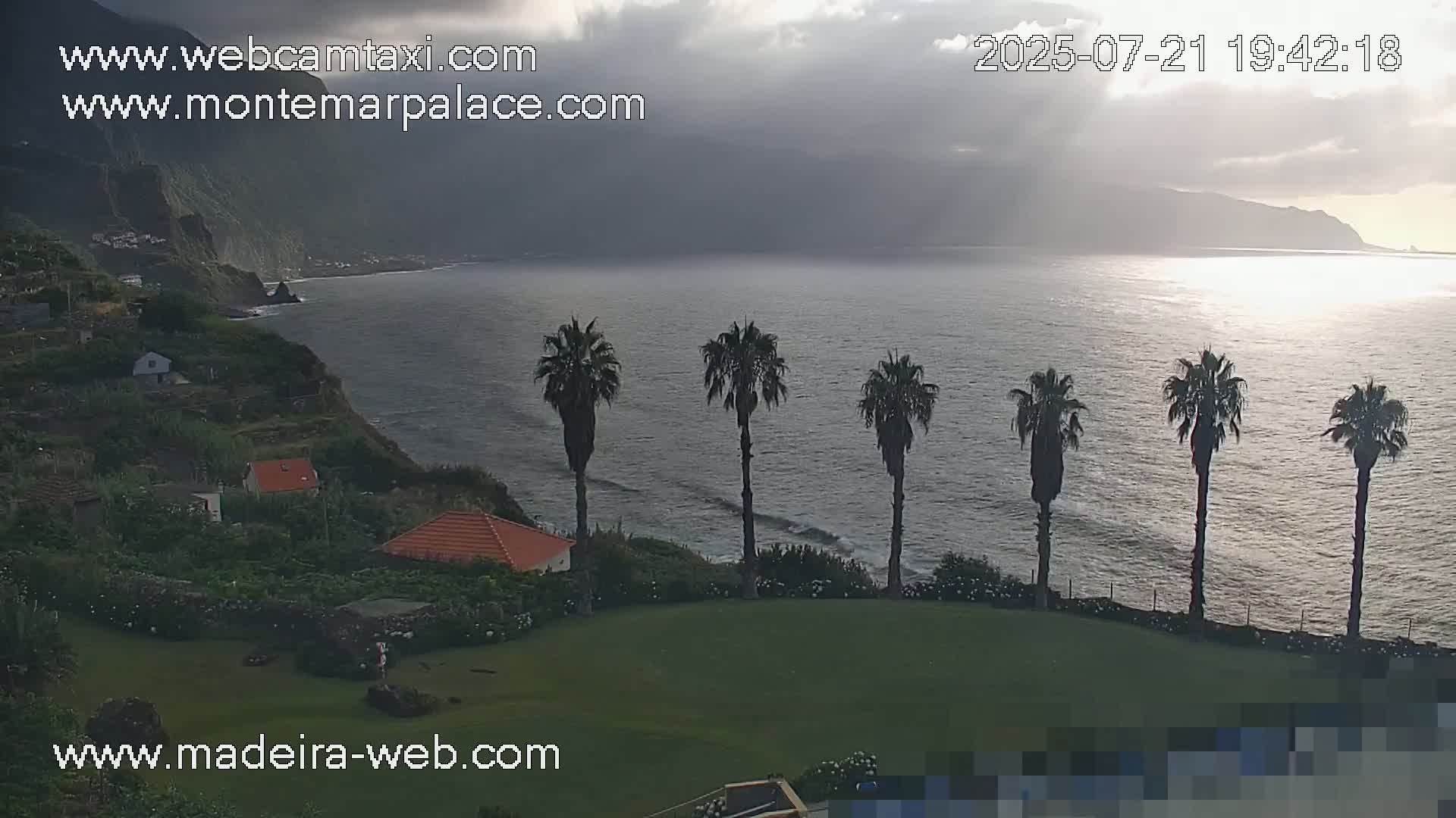 Ponta Delgada Coast  Live Cam from Monte Mar Palace Hotel - Sao Vicente, Madeira, Portugal