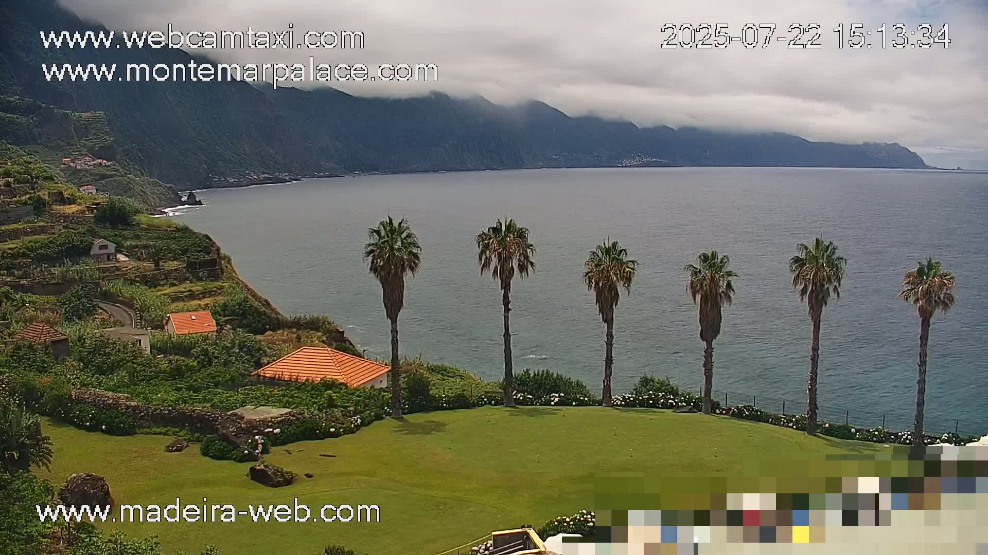 Ponta Delgada Coast  Live Cam from Monte Mar Palace Hotel - Sao Vicente, Madeira, Portugal