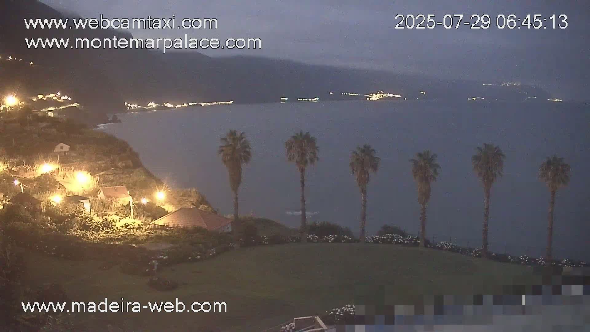 Ponta Delgada Coast  Live Cam from Monte Mar Palace Hotel - Sao Vicente, Madeira, Portugal