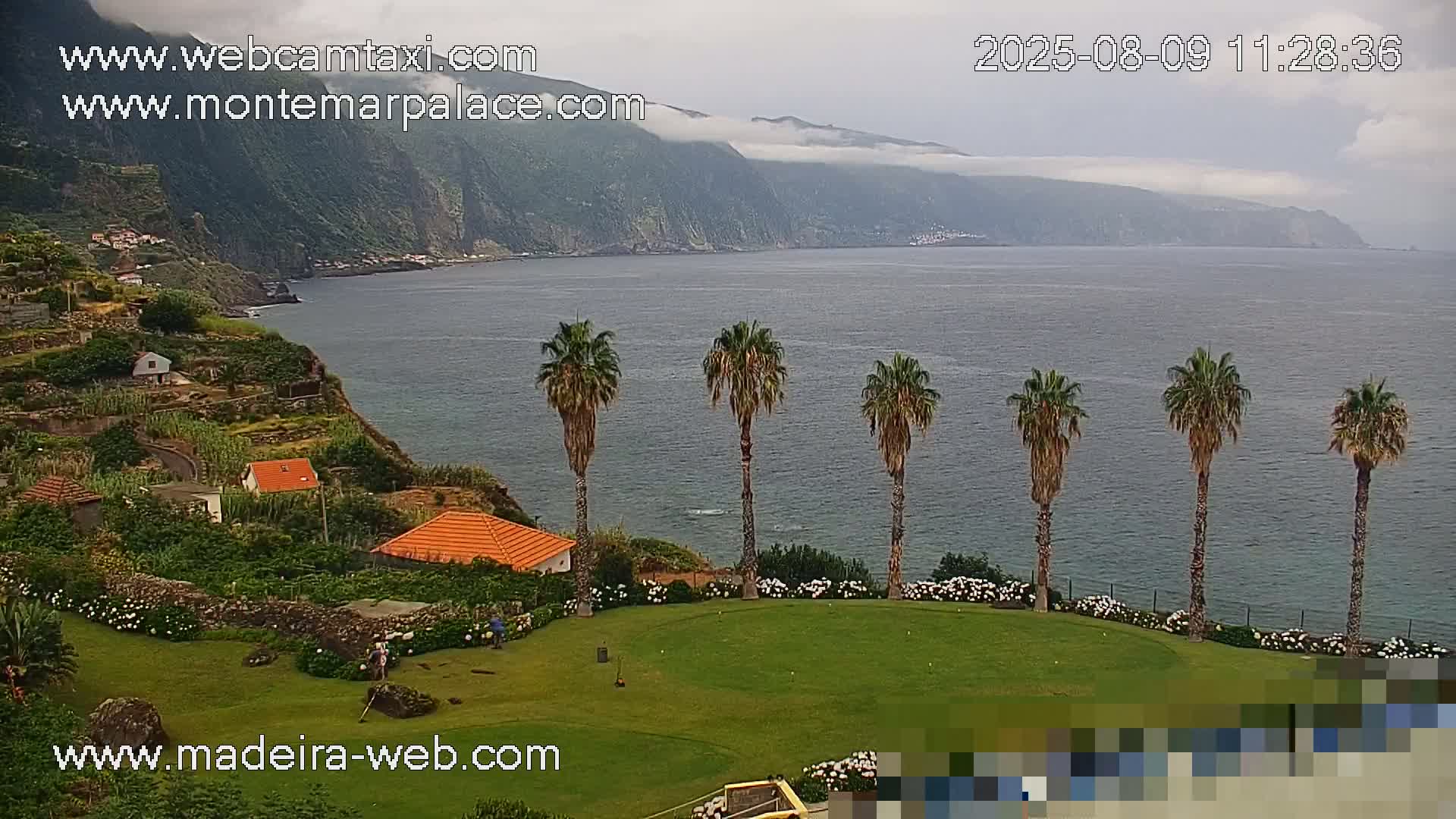 Ponta Delgada Coast  Live Cam from Monte Mar Palace Hotel - Sao Vicente, Madeira, Portugal
