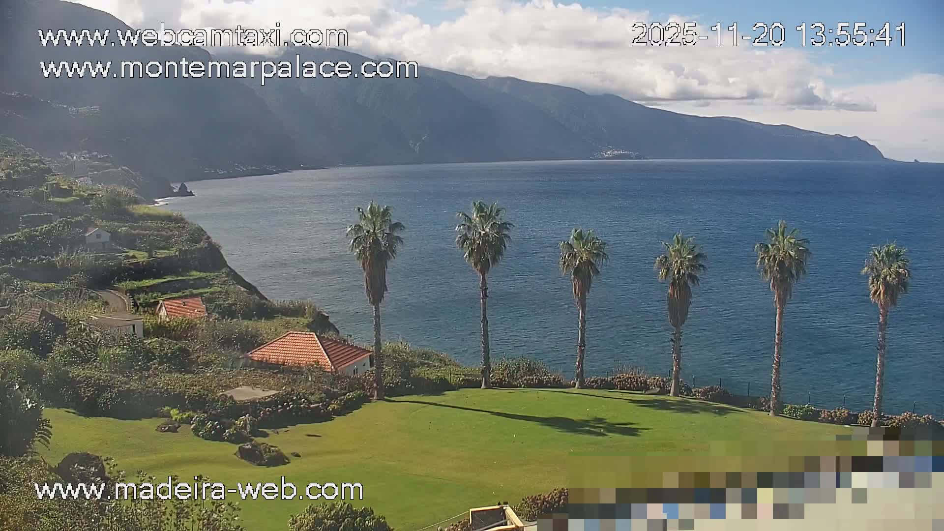 Ponta Delgada Coast  Live Cam from Monte Mar Palace Hotel - Sao Vicente, Madeira, Portugal