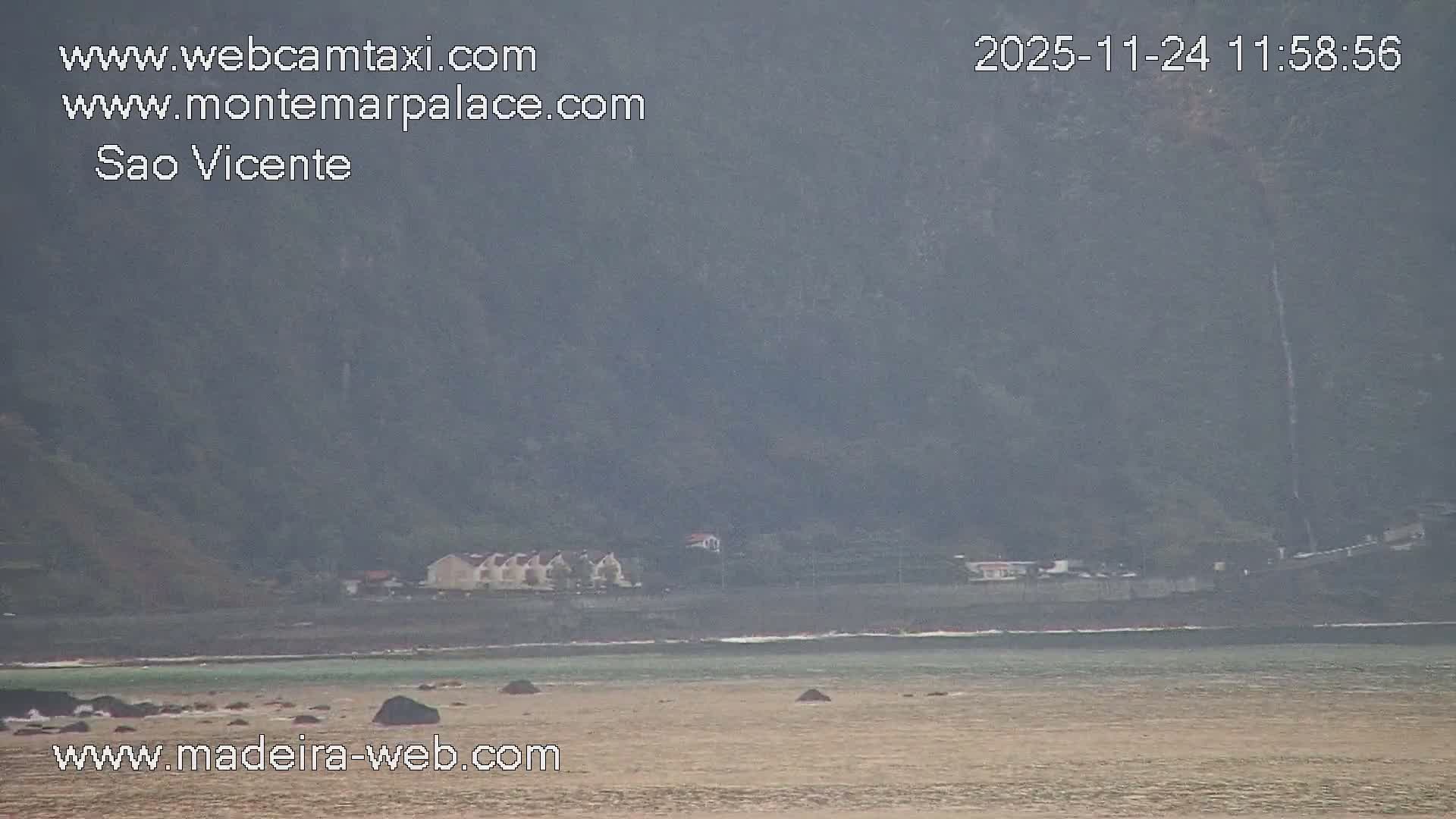 Ponta Delgada Coast  Live Cam from Monte Mar Palace Hotel - Sao Vicente, Madeira, Portugal