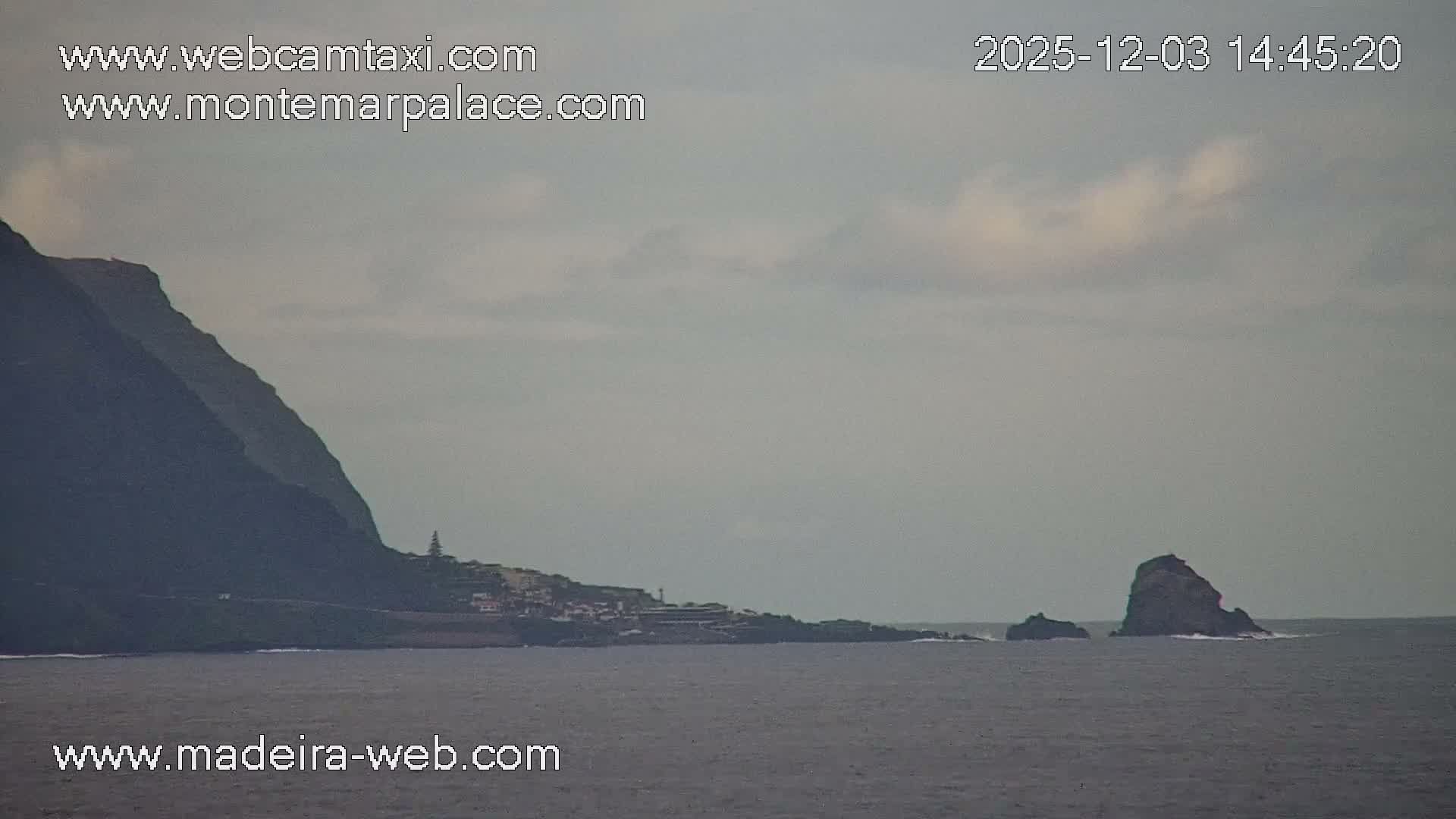 Ponta Delgada Coast  Live Cam from Monte Mar Palace Hotel - Sao Vicente, Madeira, Portugal