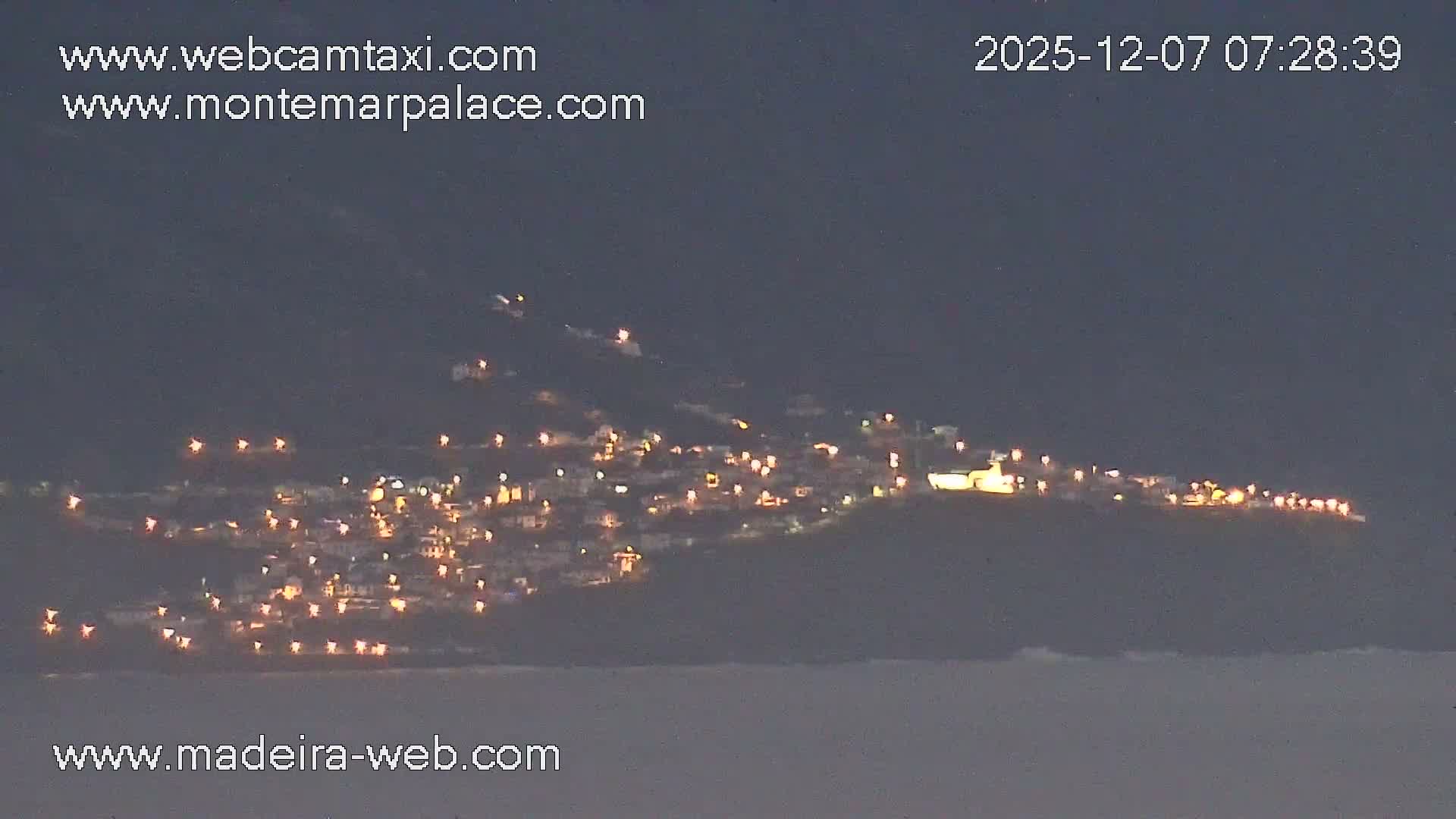 Ponta Delgada Coast  Live Cam from Monte Mar Palace Hotel - Sao Vicente, Madeira, Portugal