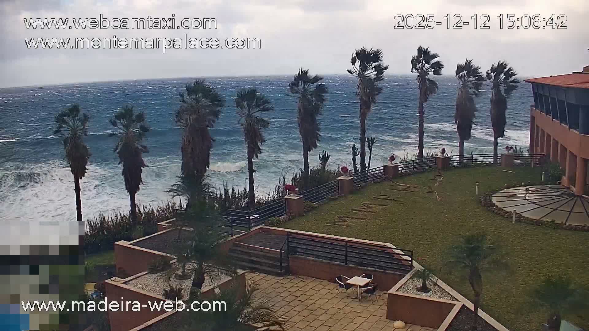 Ponta Delgada Coast  Live Cam from Monte Mar Palace Hotel - Sao Vicente, Madeira, Portugal