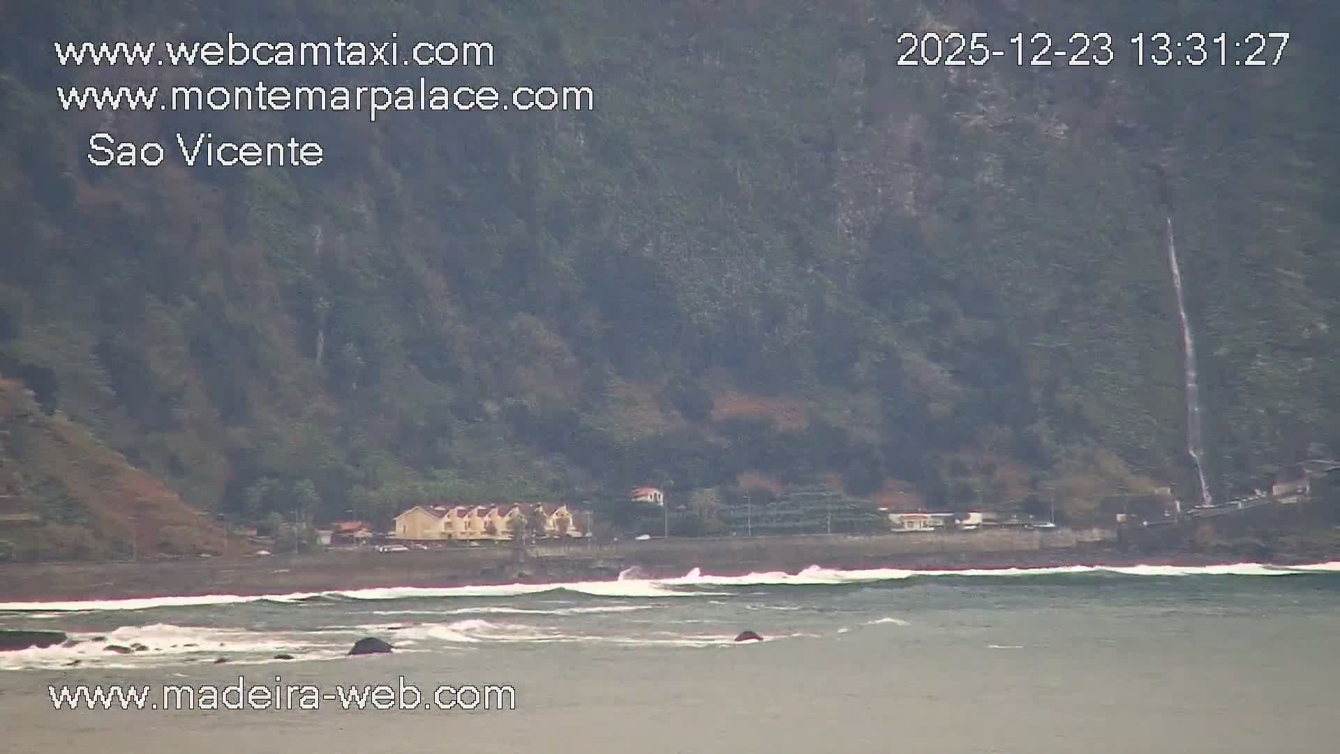 Ponta Delgada Coast  Live Cam from Monte Mar Palace Hotel - Sao Vicente, Madeira, Portugal