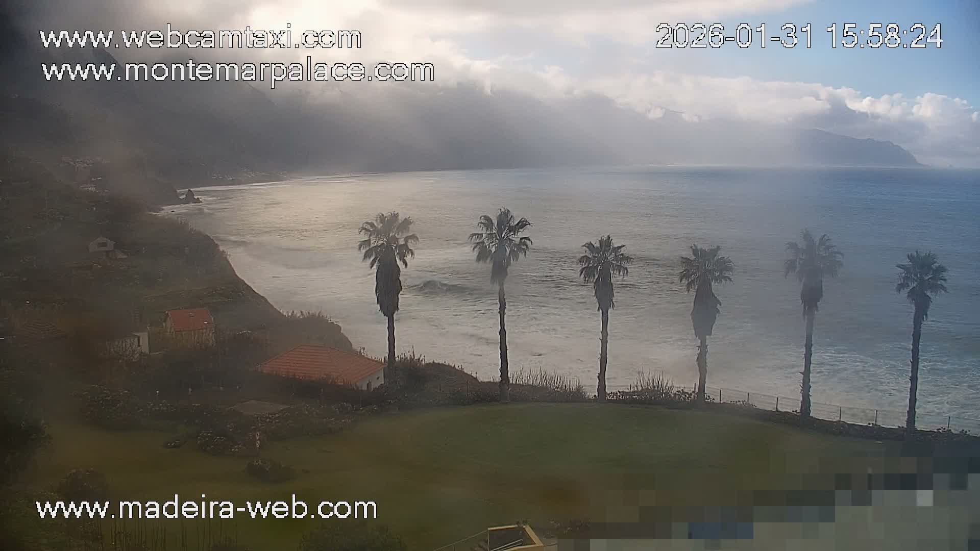 Ponta Delgada Coast  Live Cam from Monte Mar Palace Hotel - Sao Vicente, Madeira, Portugal