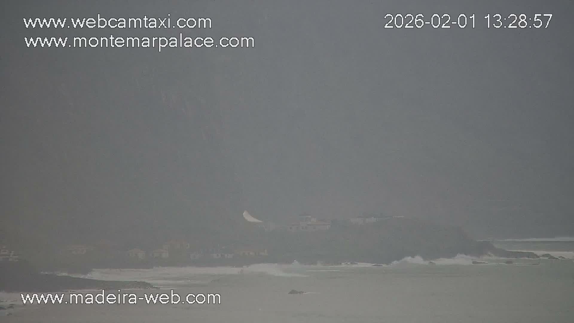 Ponta Delgada Coast  Live Cam from Monte Mar Palace Hotel - Sao Vicente, Madeira, Portugal