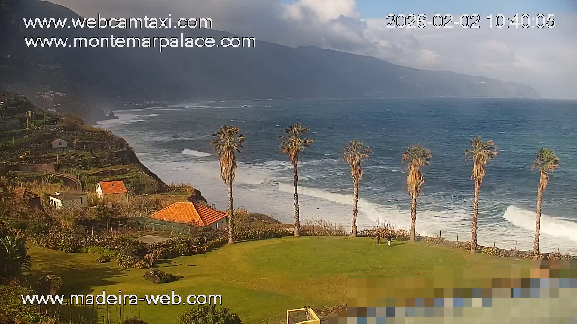 Ponta Delgada Coast  Live Cam from Monte Mar Palace Hotel - Sao Vicente, Madeira, Portugal