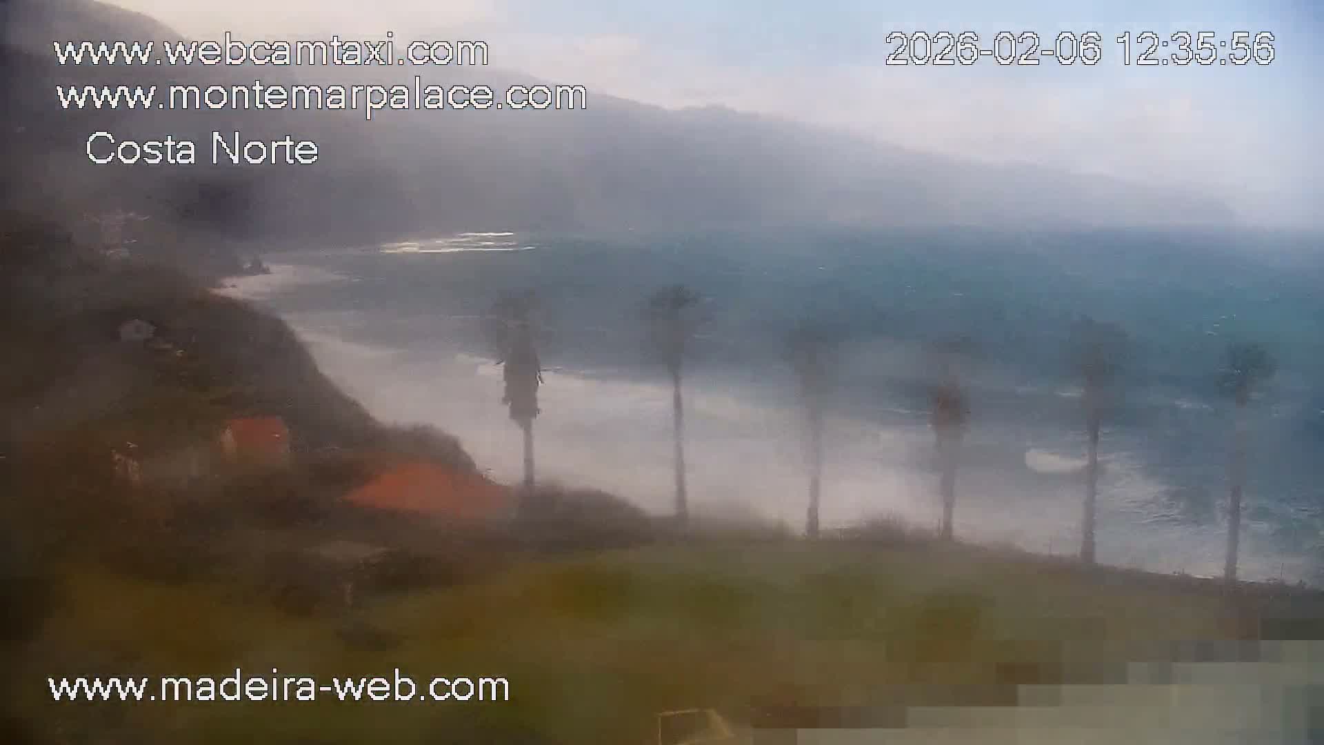 Ponta Delgada Coast  Live Cam from Monte Mar Palace Hotel - Sao Vicente, Madeira, Portugal