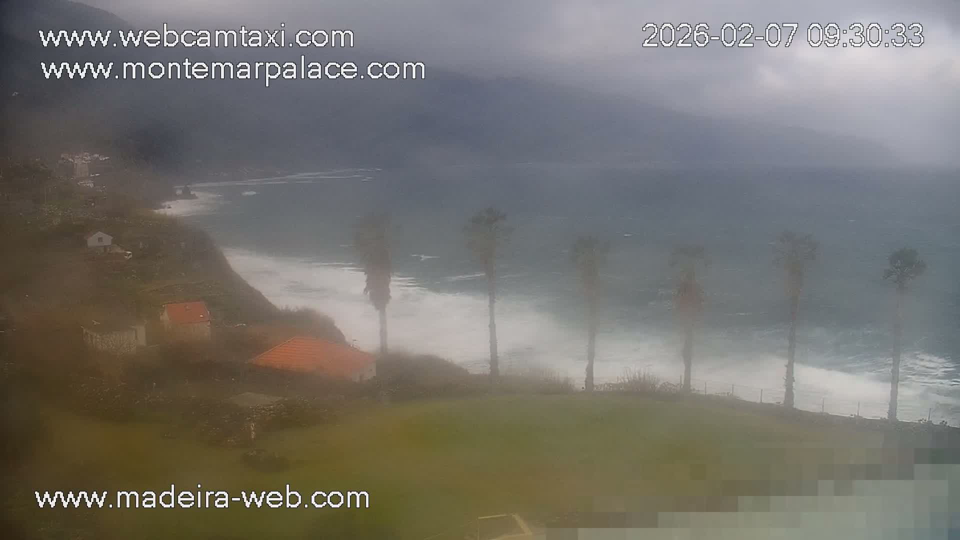Ponta Delgada Coast  Live Cam from Monte Mar Palace Hotel - Sao Vicente, Madeira, Portugal
