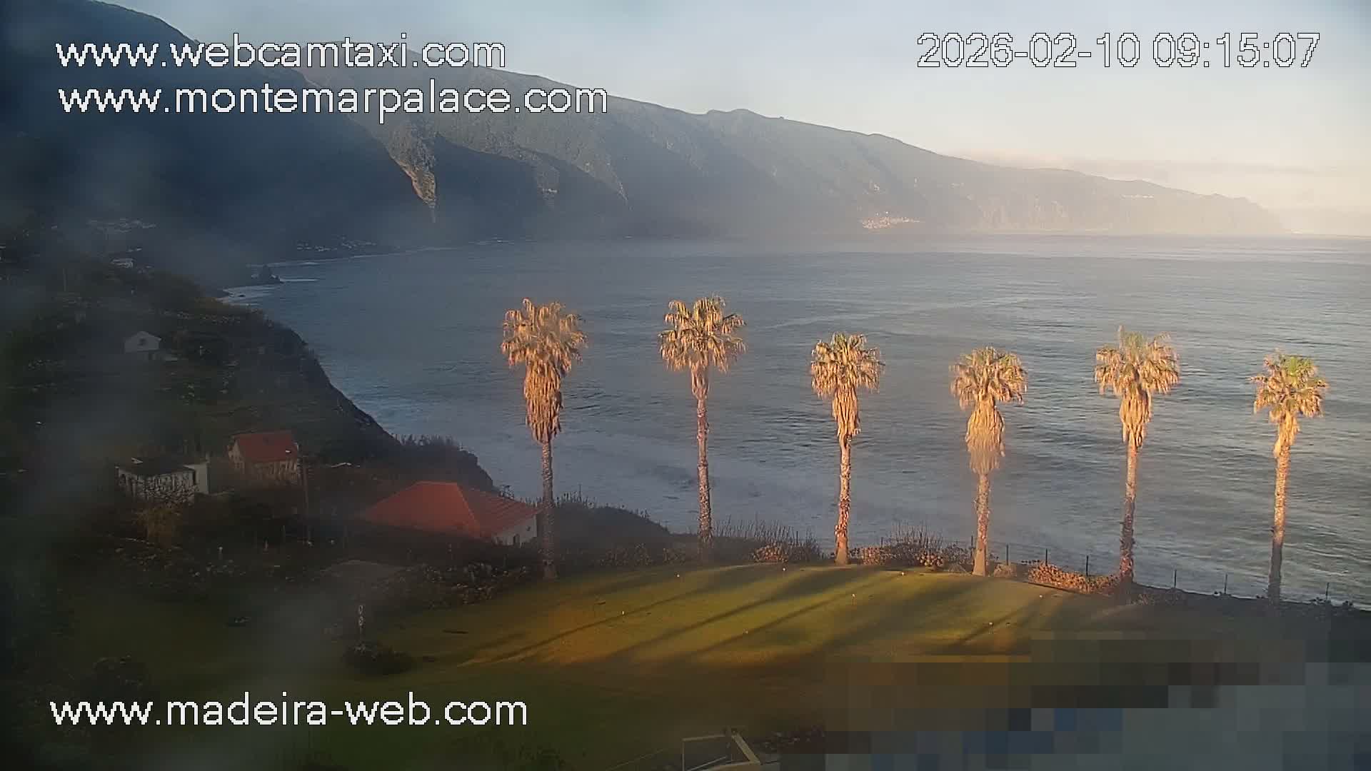 Ponta Delgada Coast  Live Cam from Monte Mar Palace Hotel - Sao Vicente, Madeira, Portugal
