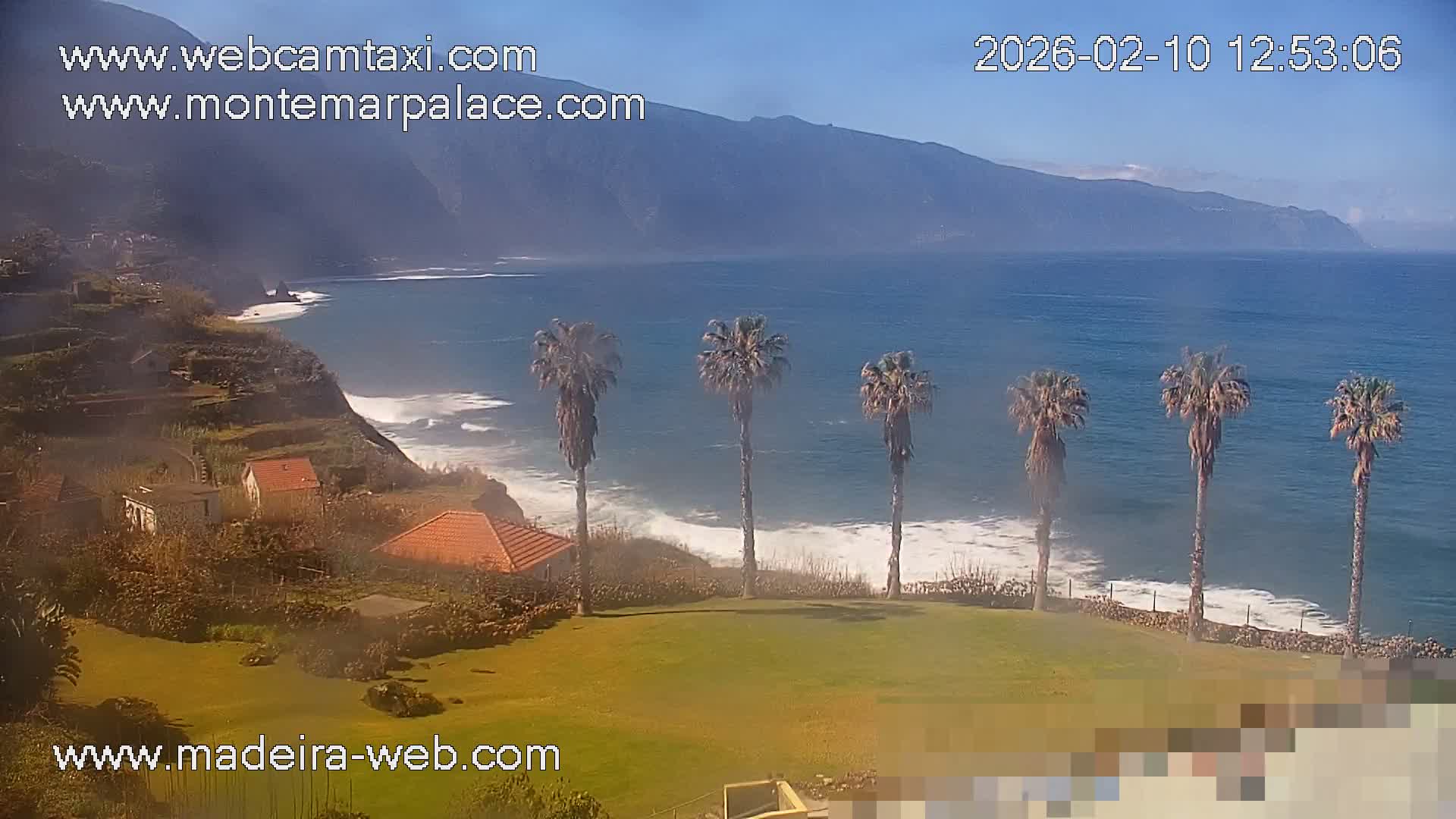 Ponta Delgada Coast  Live Cam from Monte Mar Palace Hotel - Sao Vicente, Madeira, Portugal