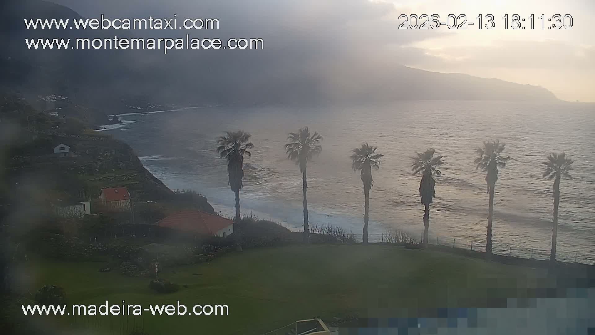 Ponta Delgada Coast  Live Cam from Monte Mar Palace Hotel - Sao Vicente, Madeira, Portugal