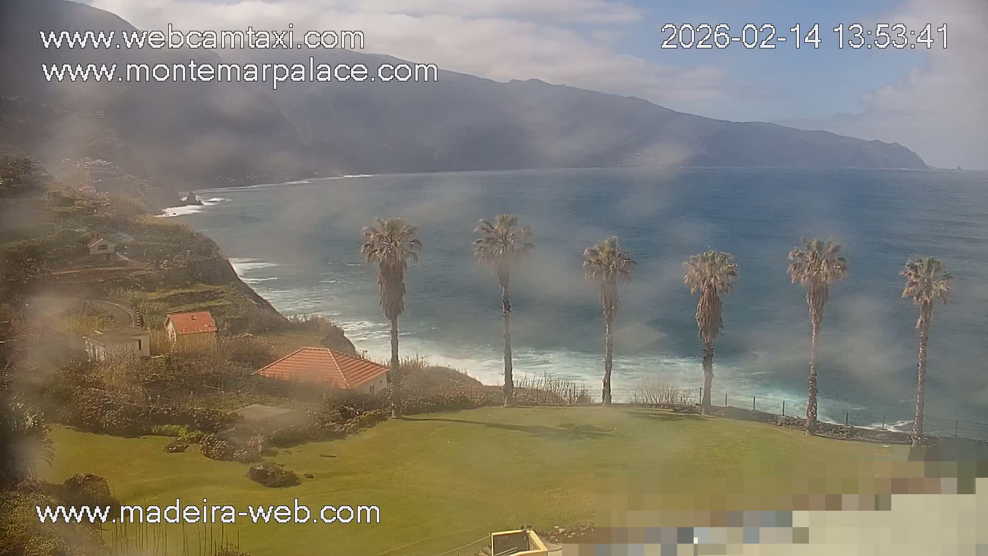 Ponta Delgada Coast  Live Cam from Monte Mar Palace Hotel - Sao Vicente, Madeira, Portugal