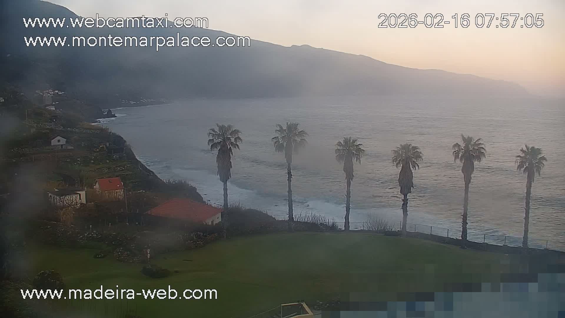 Ponta Delgada Coast  Live Cam from Monte Mar Palace Hotel - Sao Vicente, Madeira, Portugal
