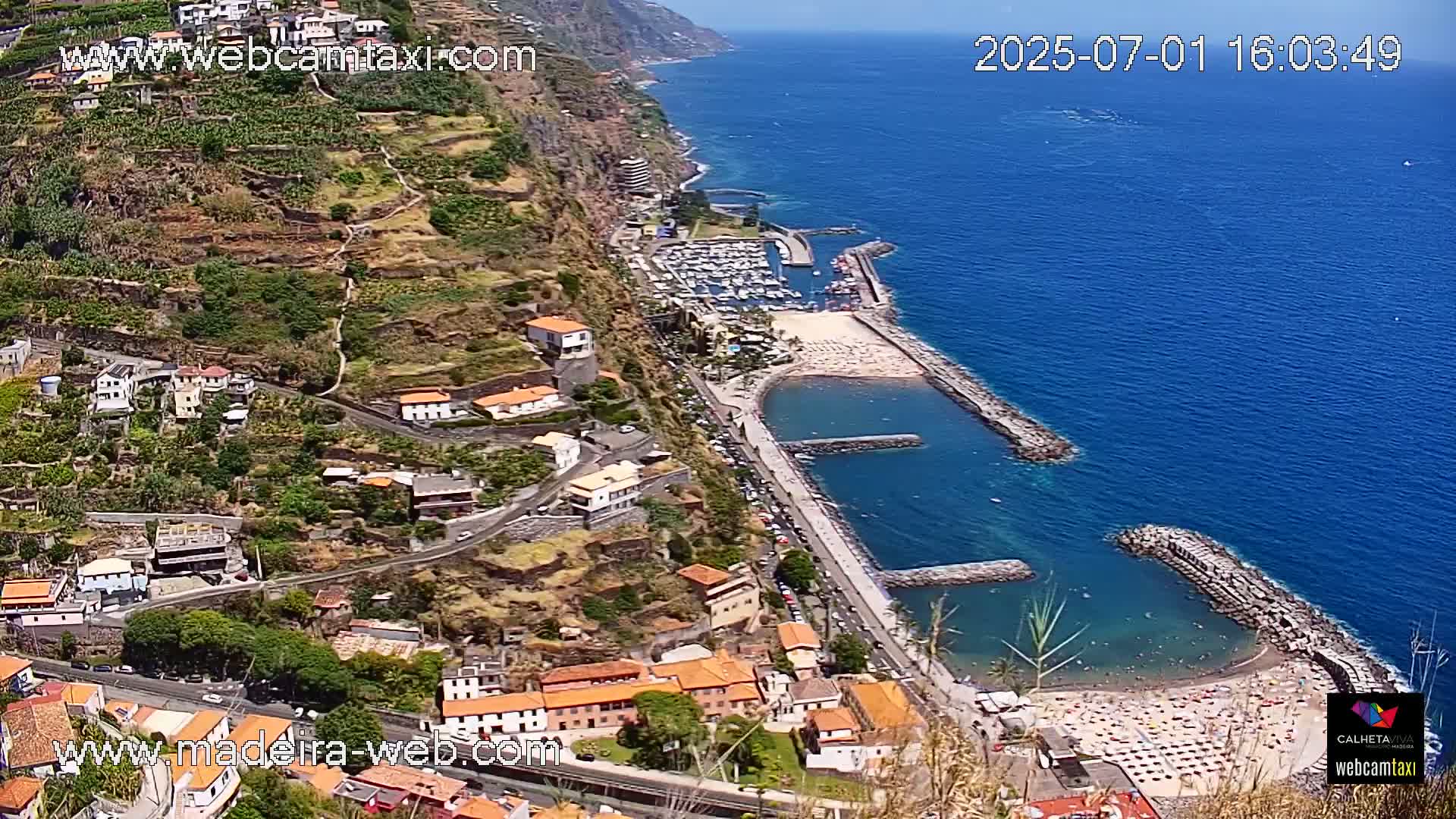 Calheta City & Coast Skyline PTZ Live Cam – Calheta, Madeira, Portugal