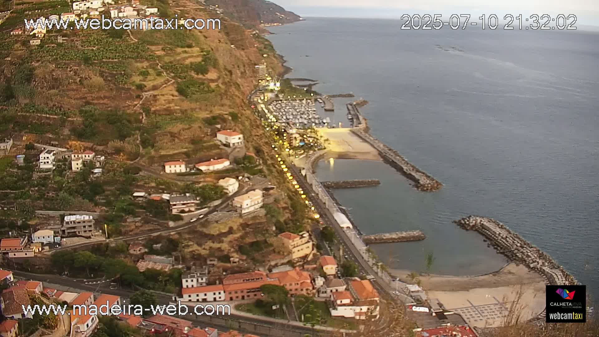 Calheta City & Coast Skyline PTZ Live Cam – Calheta, Madeira, Portugal