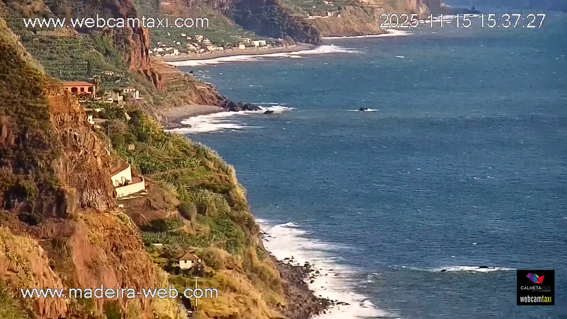 Calheta City & Coast Skyline PTZ Live Cam – Calheta, Madeira, Portugal