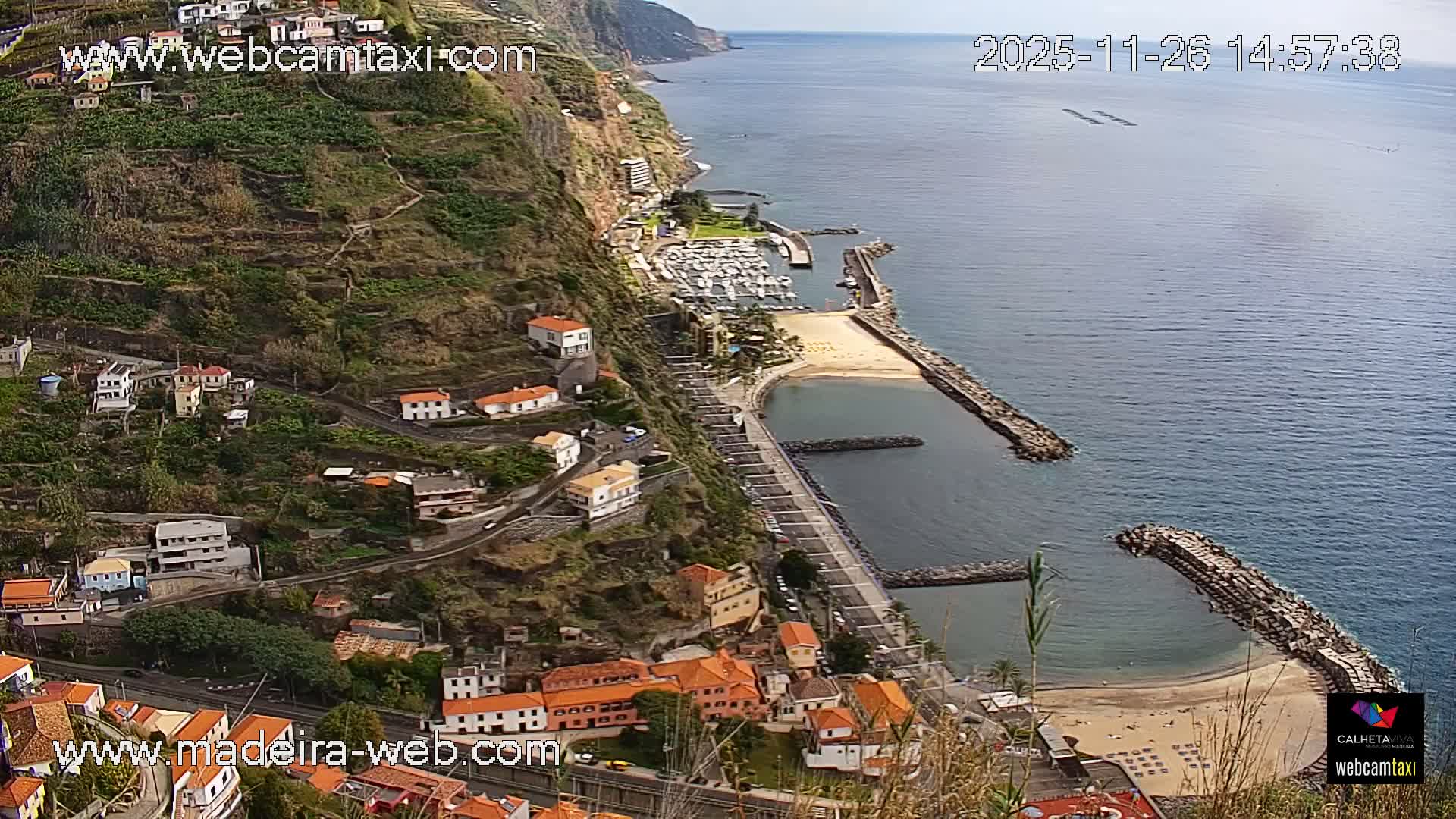 Calheta City & Coast Skyline PTZ Live Cam – Calheta, Madeira, Portugal