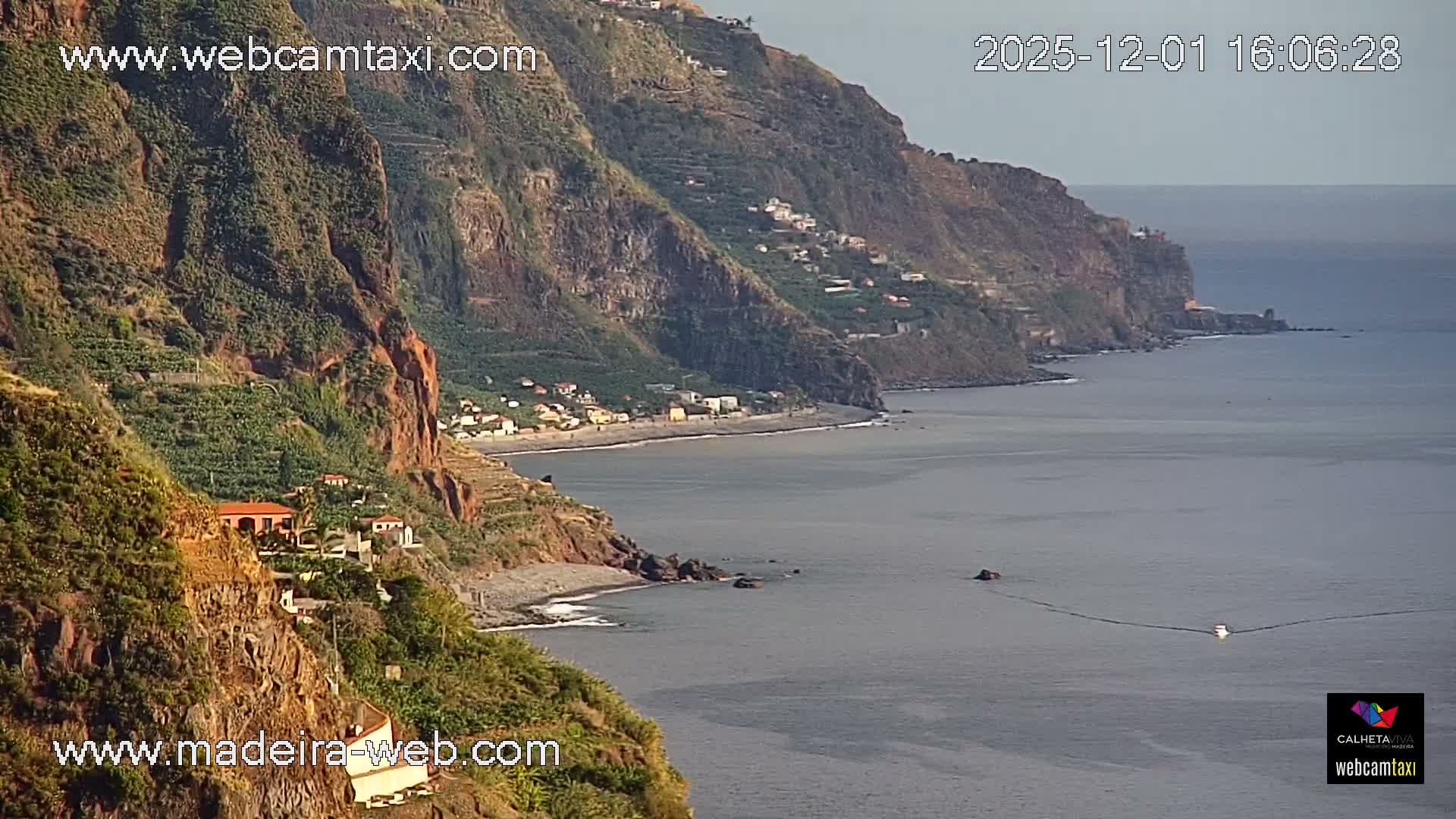 Calheta City & Coast Skyline PTZ Live Cam – Calheta, Madeira, Portugal