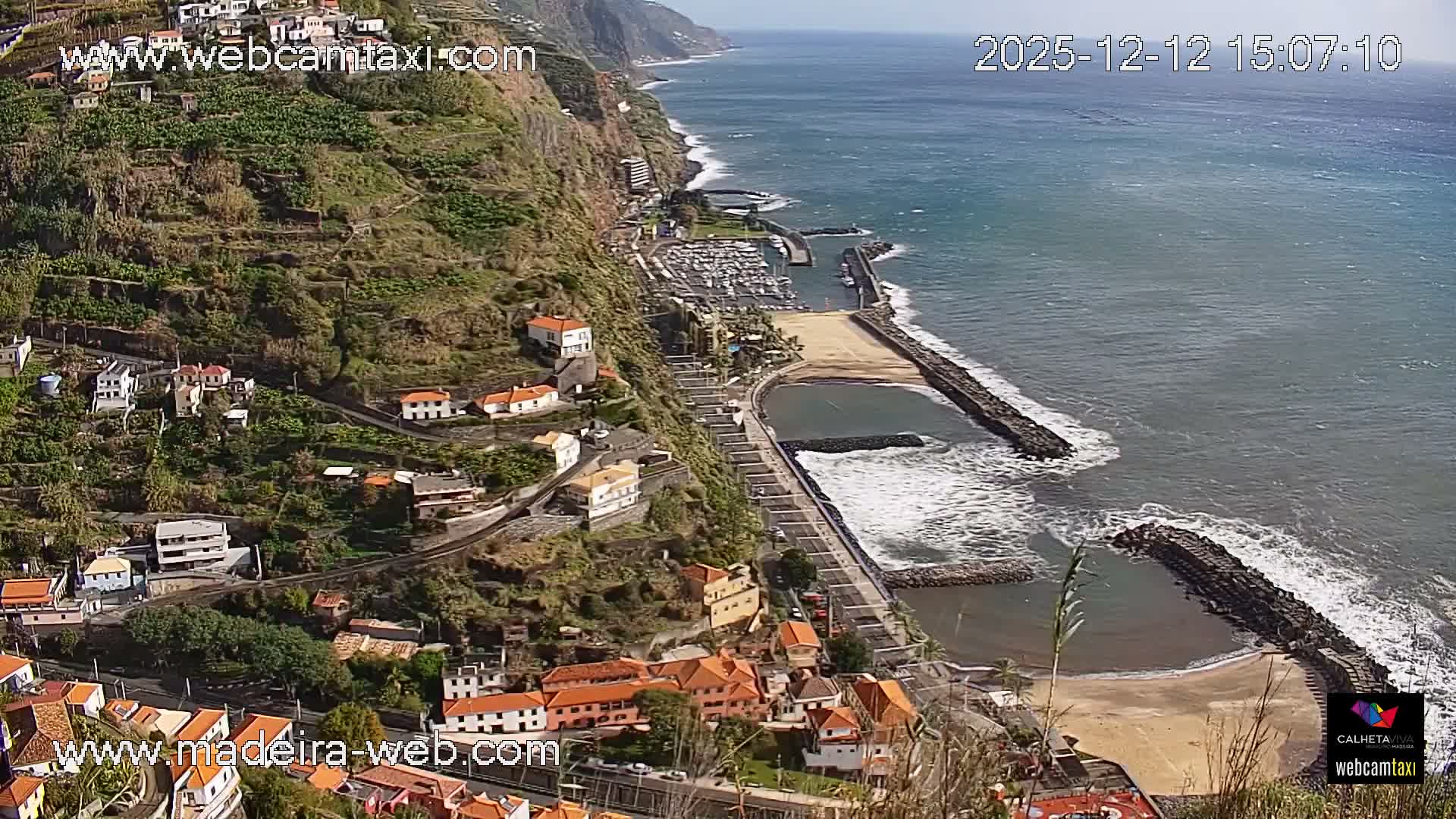 Calheta City & Coast Skyline PTZ Live Cam – Calheta, Madeira, Portugal