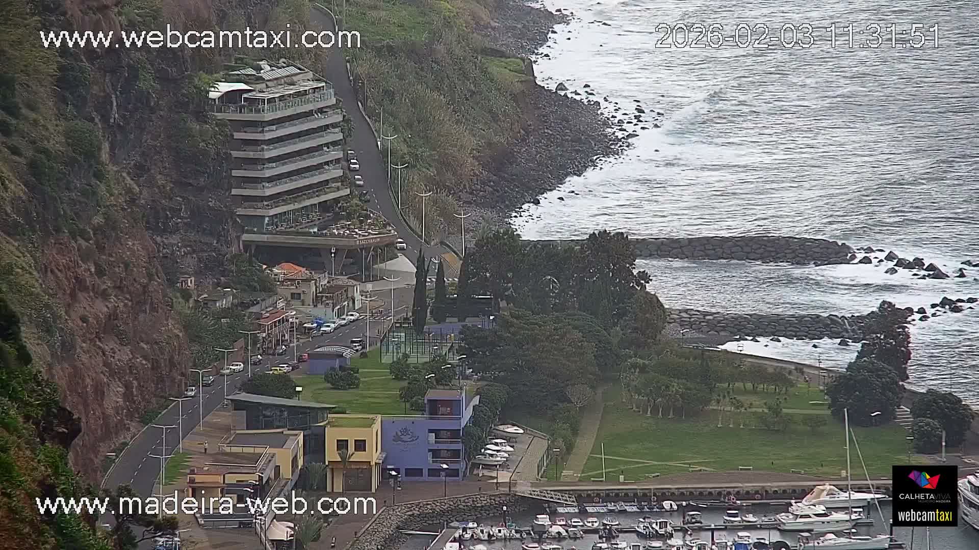 Calheta City & Coast Skyline PTZ Live Cam – Calheta, Madeira, Portugal