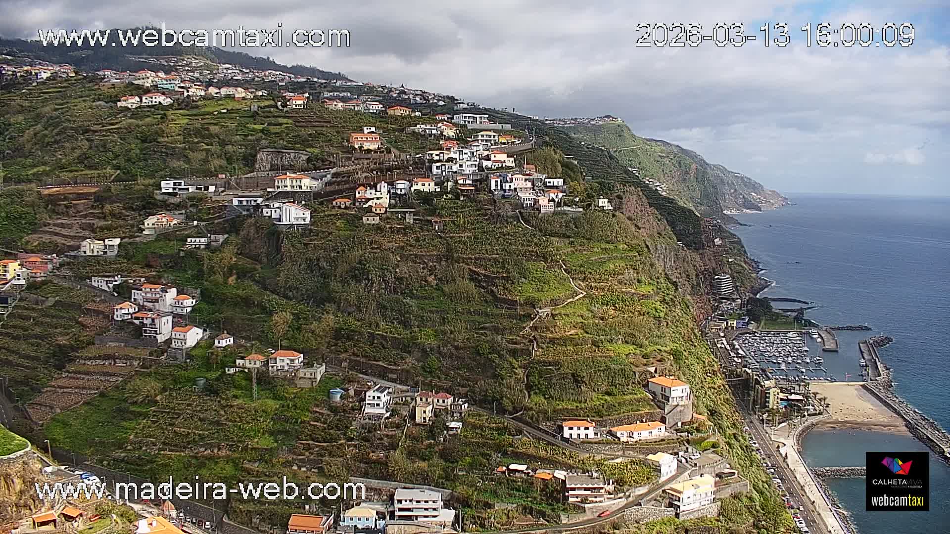 Calheta City & Coast Skyline PTZ Live Cam – Calheta, Madeira, Portugal