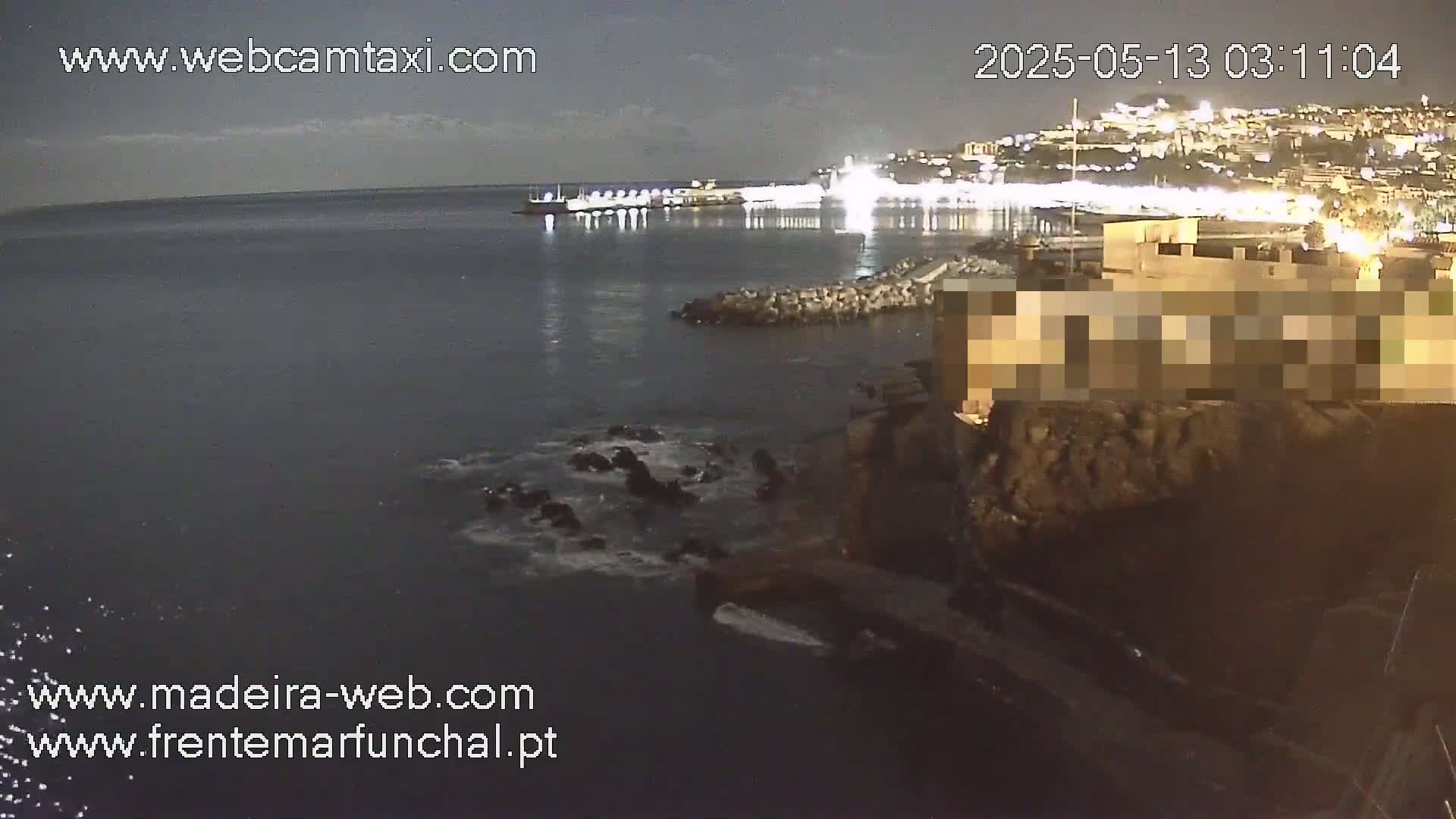 Barreirinha Beach & Funchal Center Live Cam - Funchal, Madeira, Portugal