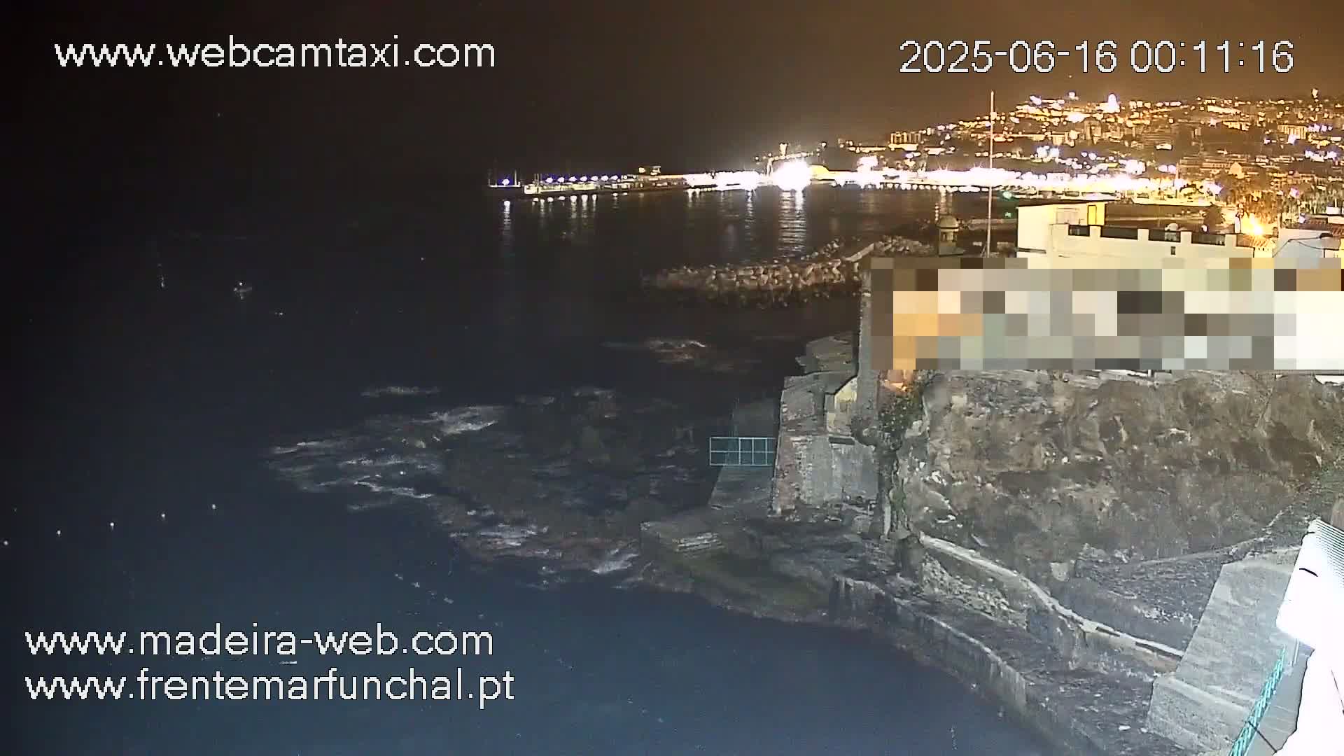 Barreirinha Beach & Funchal Center Live Cam - Funchal, Madeira, Portugal