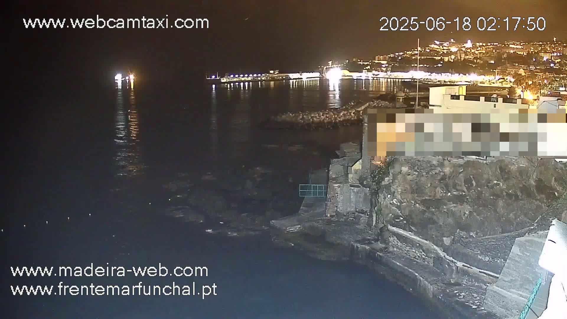 Barreirinha Beach & Funchal Center Live Cam - Funchal, Madeira, Portugal
