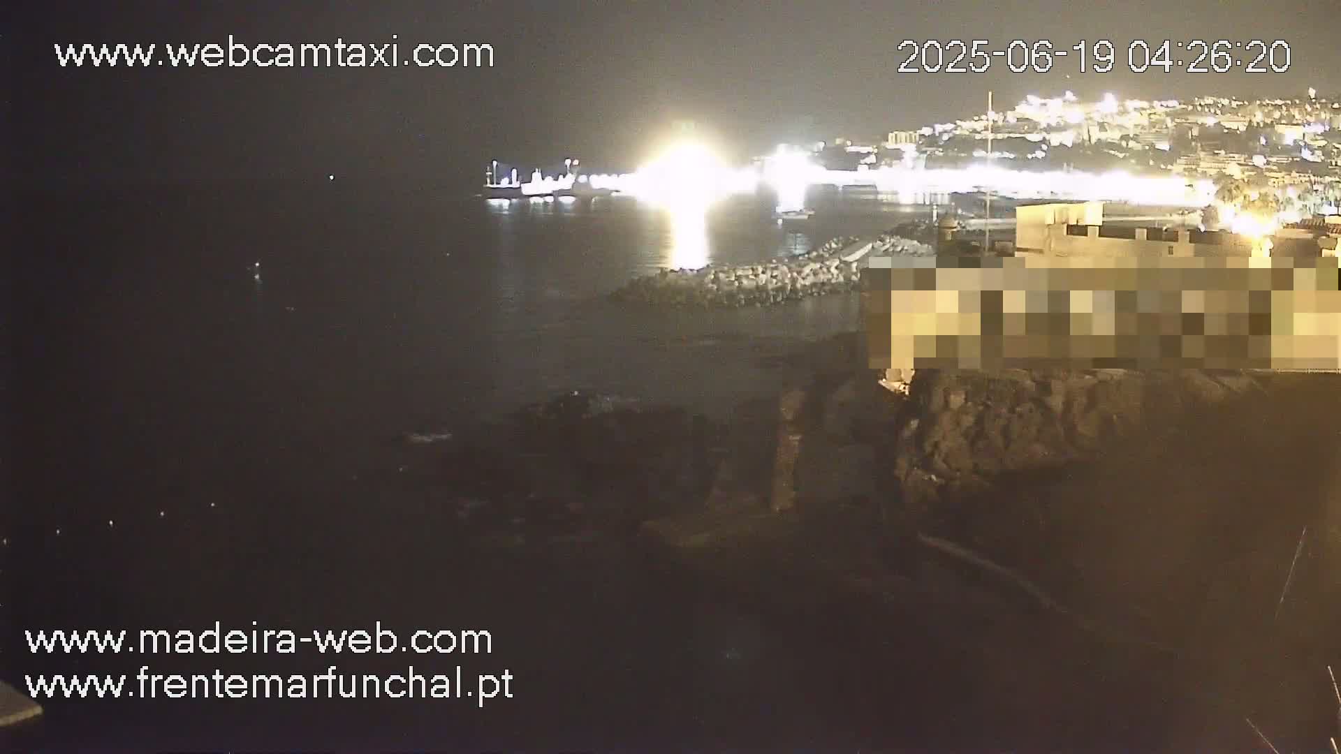 Barreirinha Beach & Funchal Center Live Cam - Funchal, Madeira, Portugal