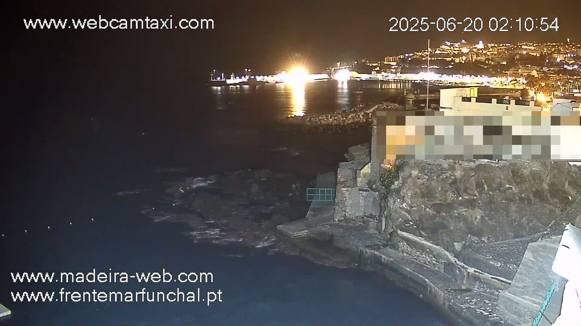 Barreirinha Beach & Funchal Center Live Cam - Funchal, Madeira, Portugal