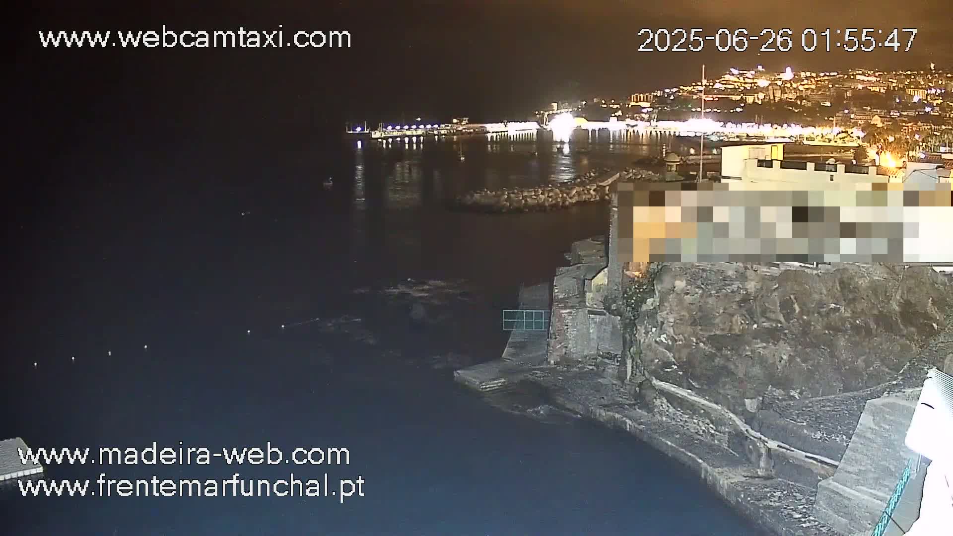 Barreirinha Beach & Funchal Center Live Cam - Funchal, Madeira, Portugal